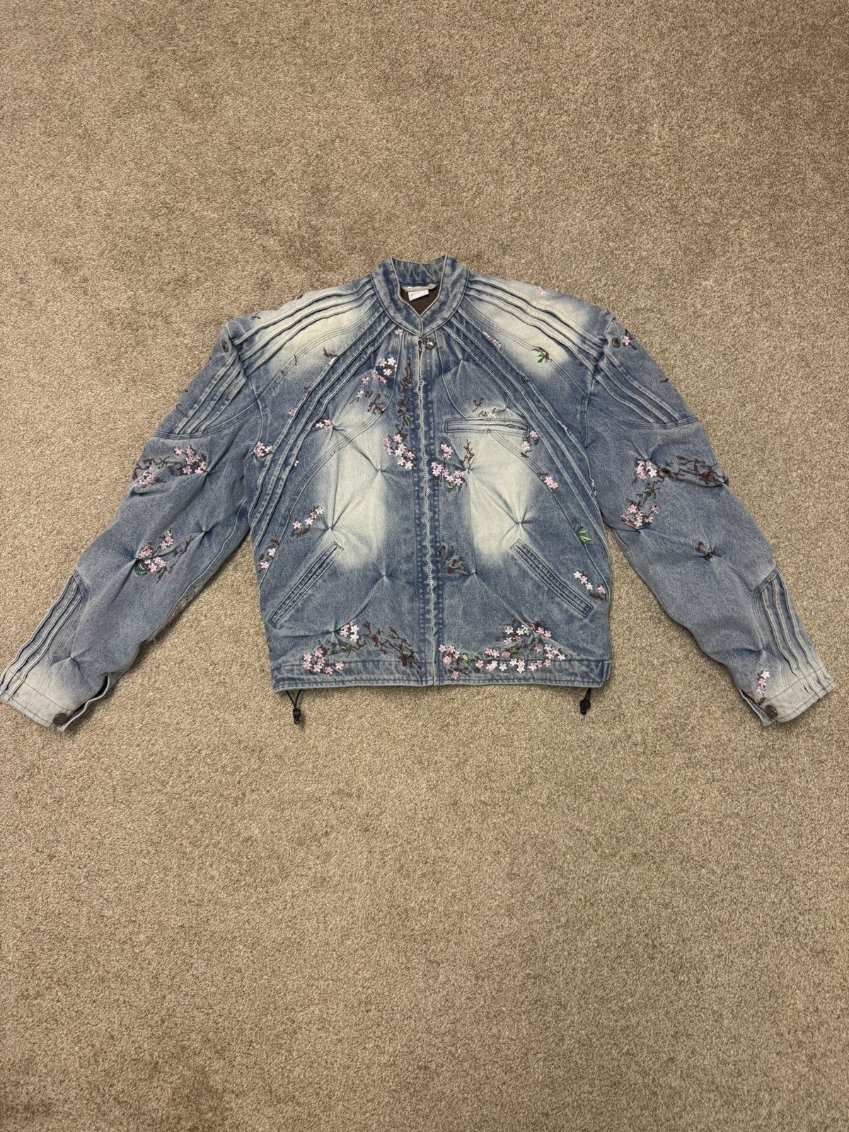 Bad Son Badson Cherry Blossom Overgrowth Denim Jacket | Grailed