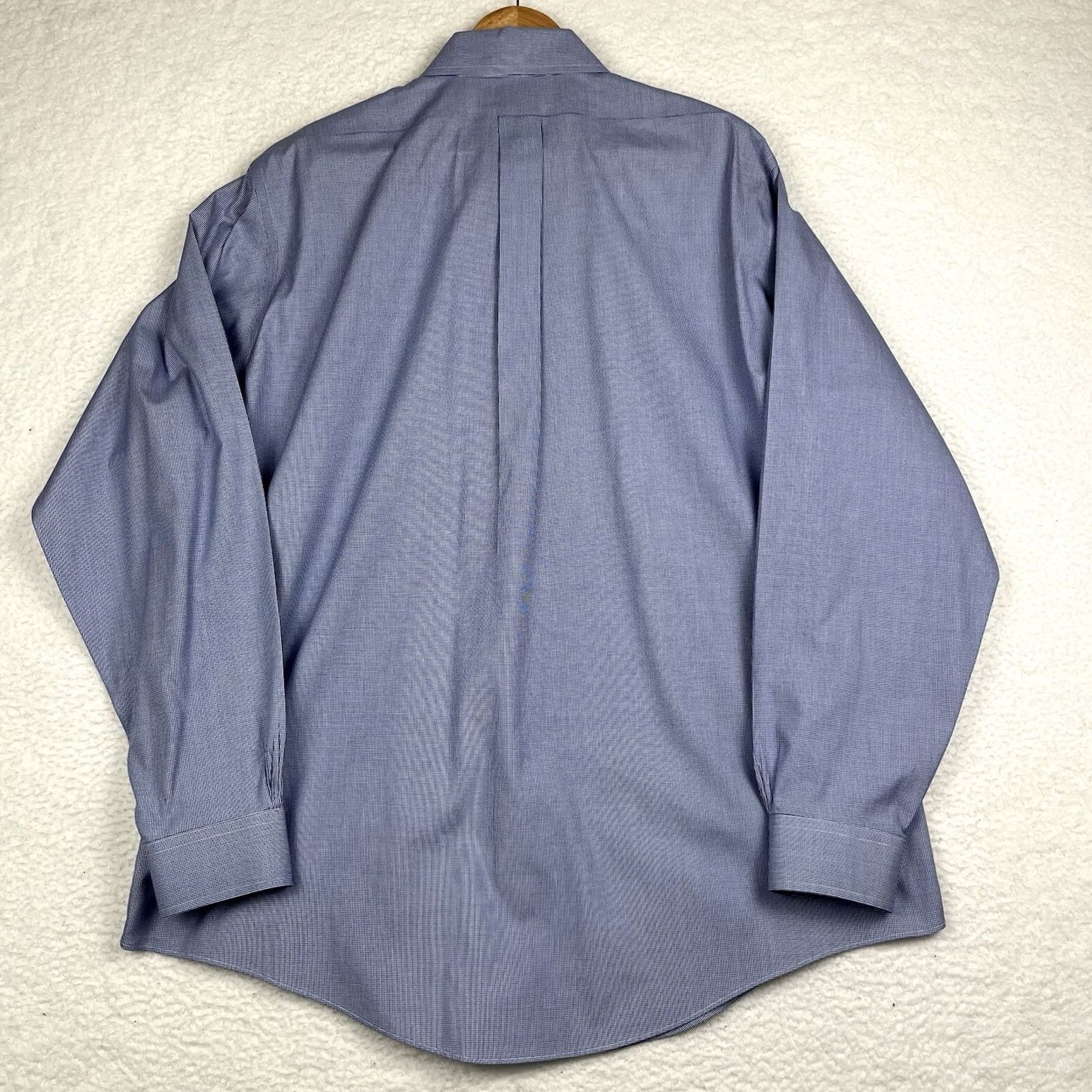 Brooks Brothers Brooks Brothers Oxford Button Down Shirt Blue 16.5-34/5 Cotton Houndstooth Dress Shirt Men Regular Button-Down Non-Iron Long Sleeve Size US S / EU 44-46 / 1 - 4 Thumbnail