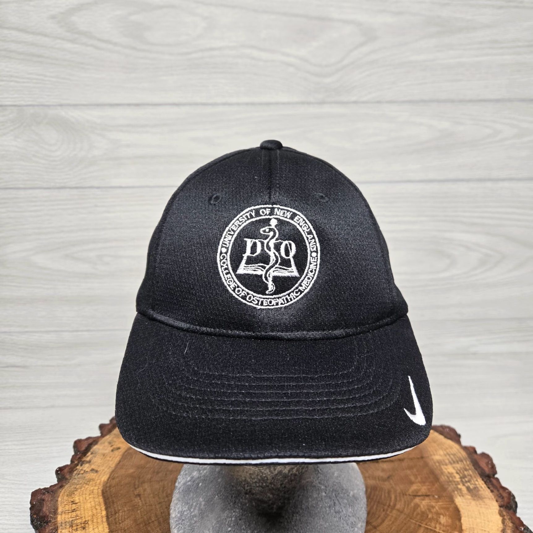 Nike Nike Hat Adult One Size Black Fitted University Of New England DO Osteopathic Medicine Size ONE SIZE - 2 Thumbnail