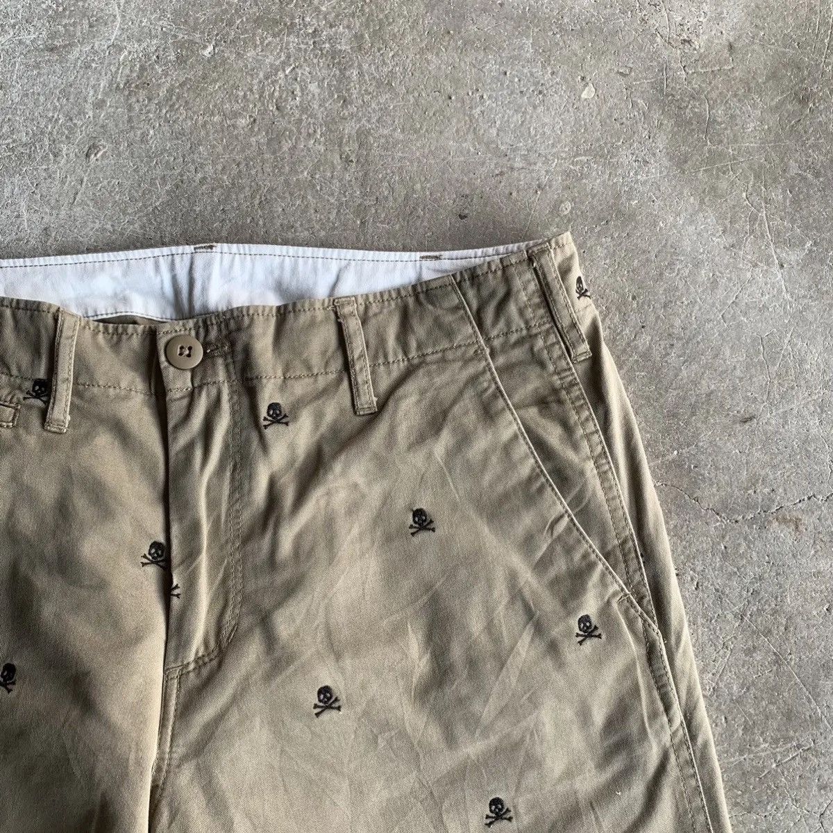 Japanese Brand 💥 STEALS 💥 Skulls Embroidery W32 L31 Fatique Chino Pants Size US 32 / EU 48 - 6 Thumbnail