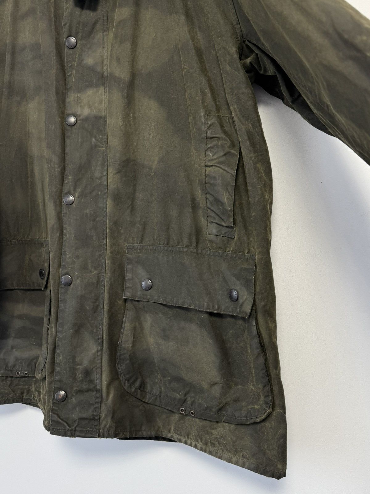Barbour Vintage Barbour Border Waxed Cotton Mens Jacket Coat Size US XL / EU 56 / 4 - 12 Thumbnail