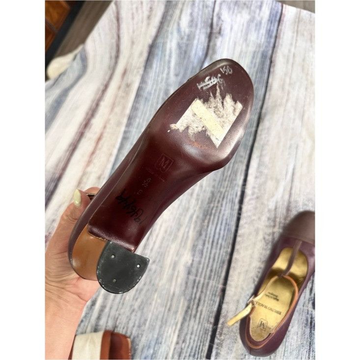 Bruno Magli Vintage Bruno Magli T-Strap Brown Two-Tone Women's Heels Size US 6.5 / IT 36.5 - 9 Thumbnail
