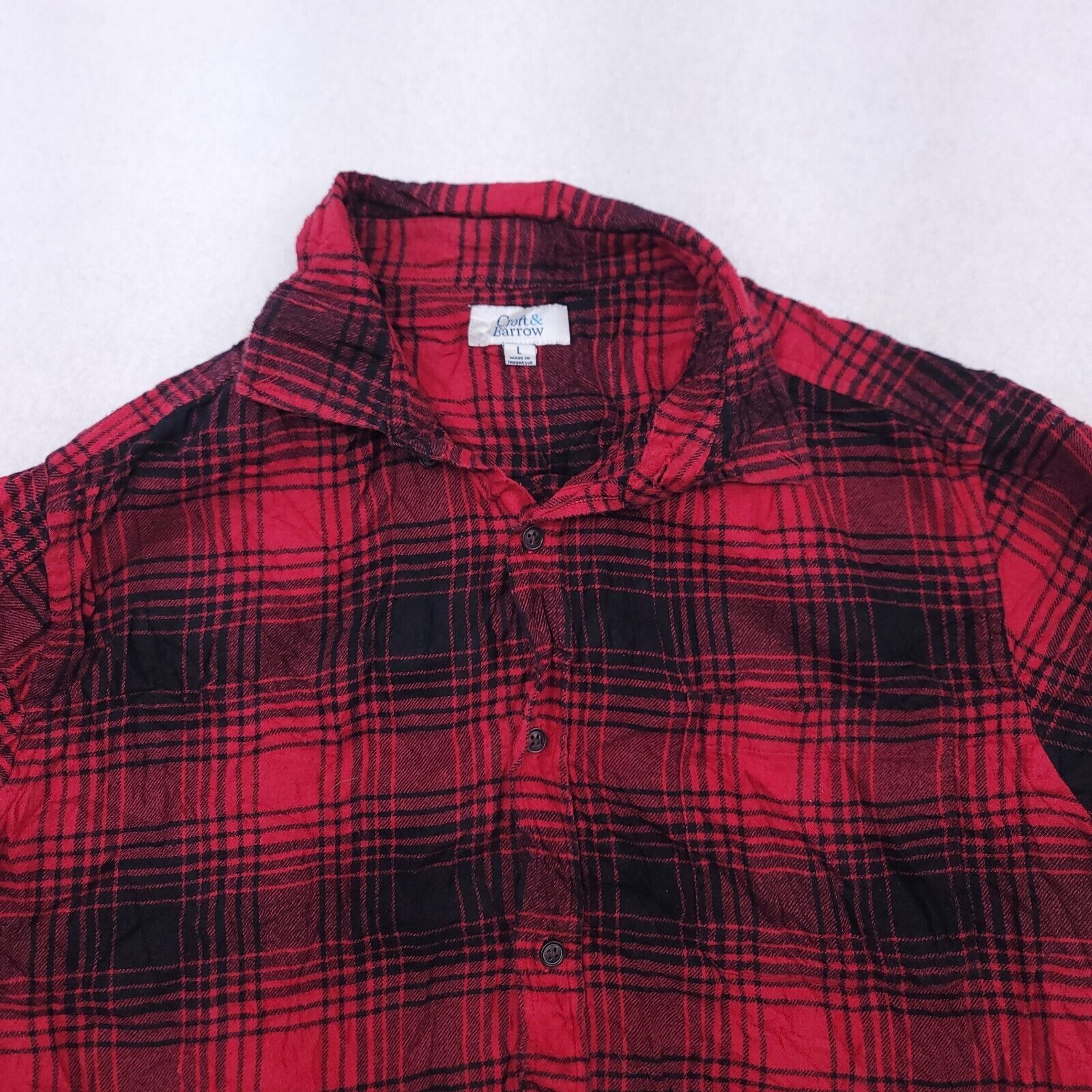 Croft & Barrow Croft & Barrow Tartan Flannel Shirt Mens Size L Red Black Size US L / EU 52-54 / 3 - 1 Thumbnail
