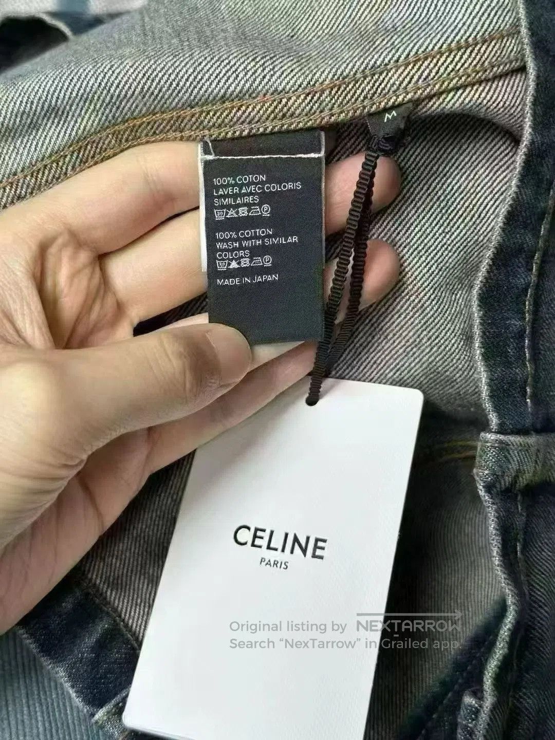 Celine CELINE Gold Button Denim Jacket| Size US M / EU 48-50 / 2 - 2 Thumbnail