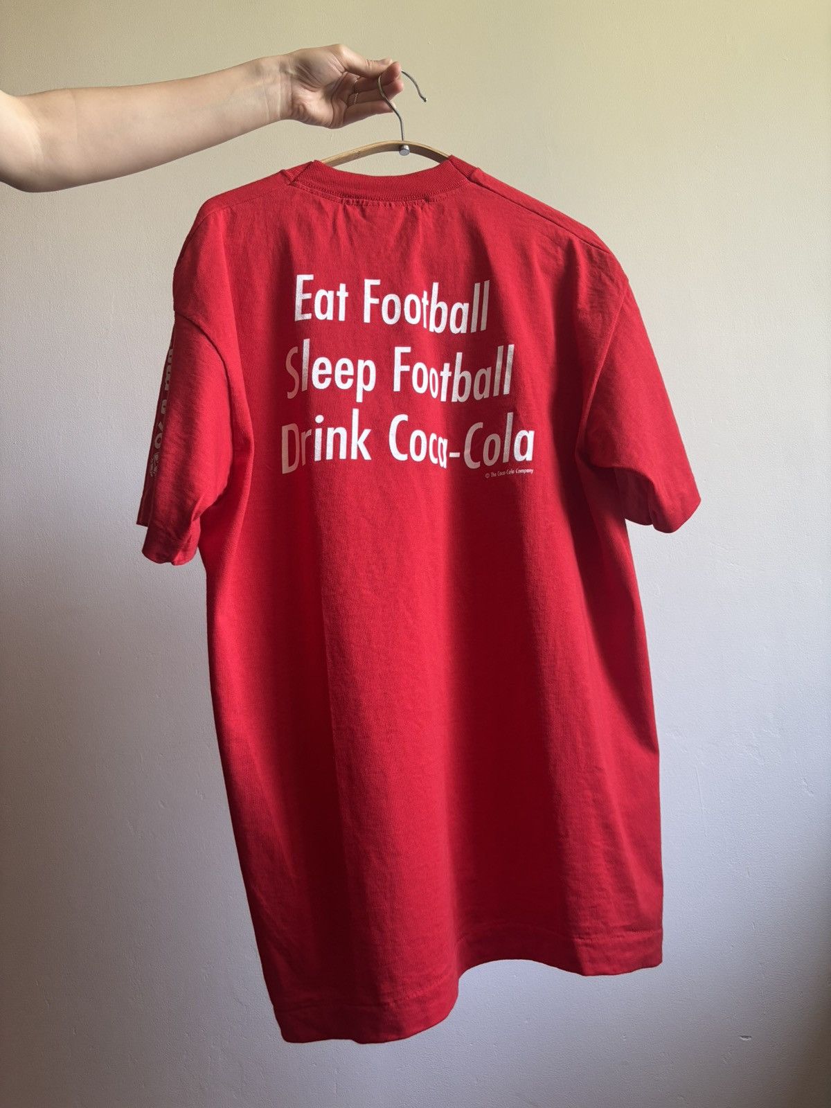 Coca Cola × UEFA × Vintage UEFA EURO 1996 ENGLAND Coca-Cola Graphic Print T-shirt Size US L / EU 52-54 / 3 - 5 Thumbnail