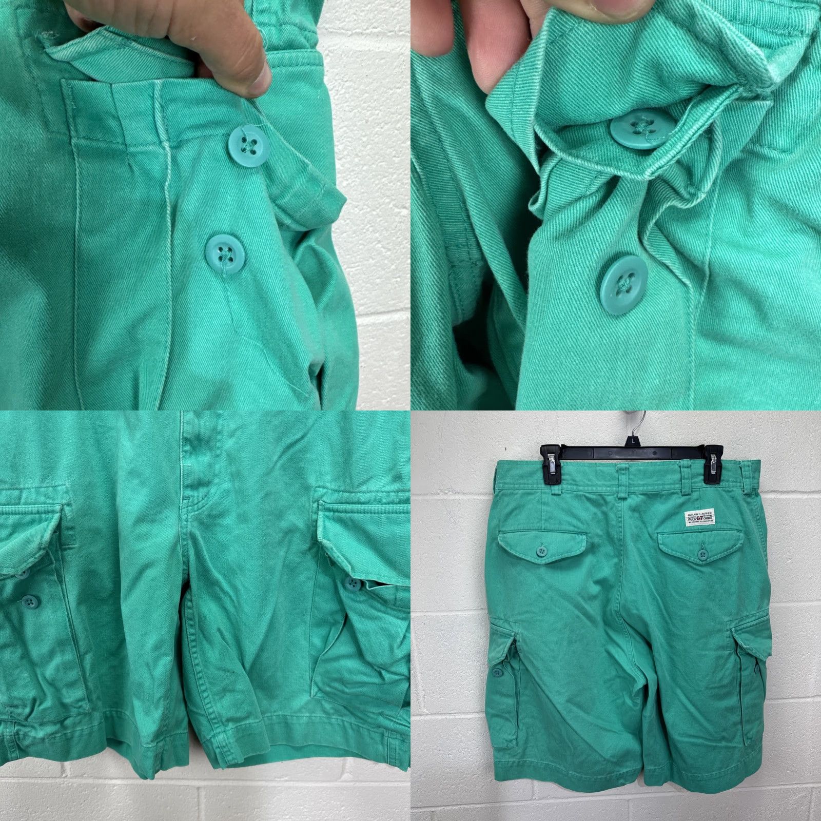 Polo Ralph Lauren Vintage Polo Ralph Lauren Cargo Shorts Men 35 Teal 90s Streetwear Casual Mid Rise Cotton Size US S / EU 44-46 / 1 - 8 Thumbnail