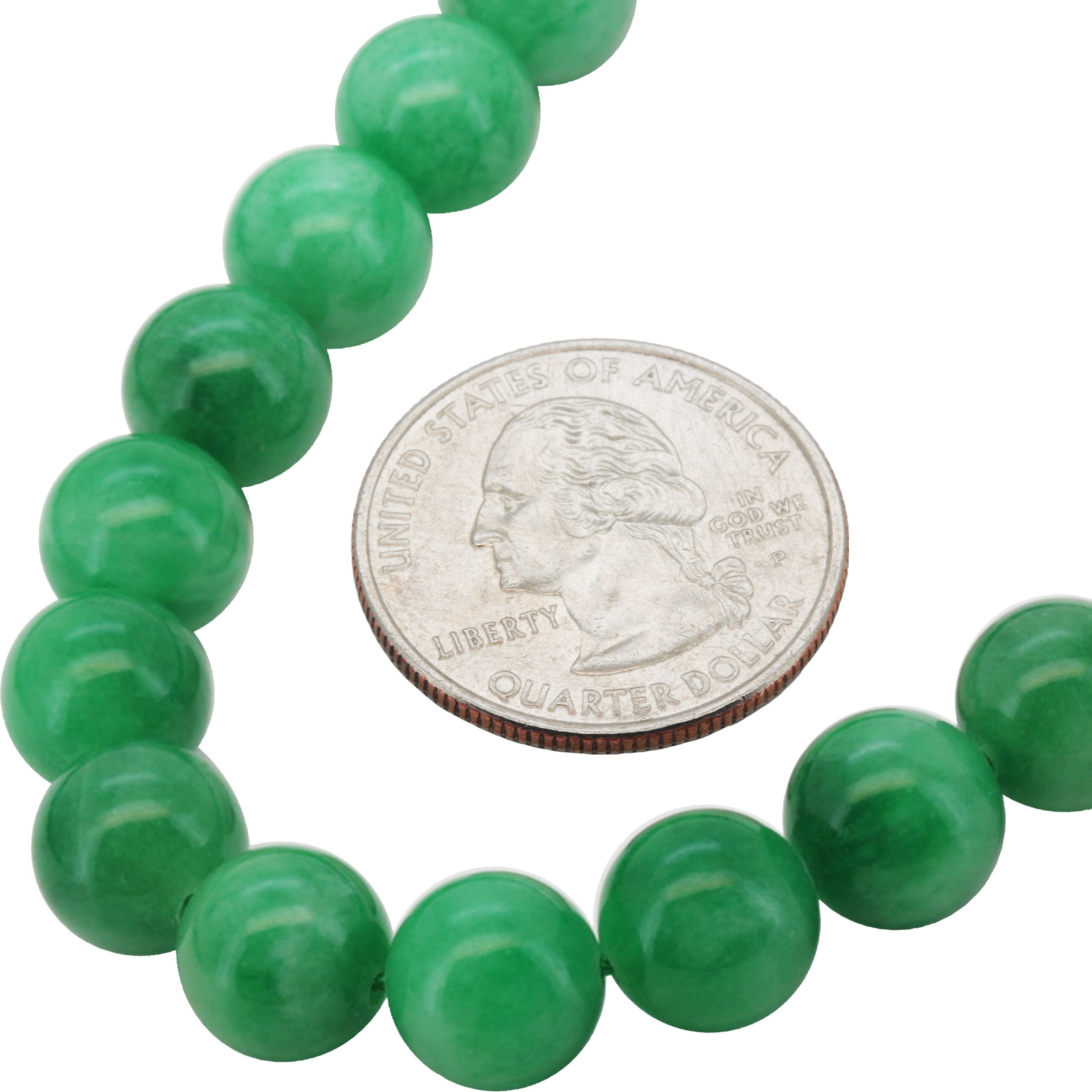 Other 10mm Jade Beaded Necklace 34” Size ONE SIZE - 2 Thumbnail