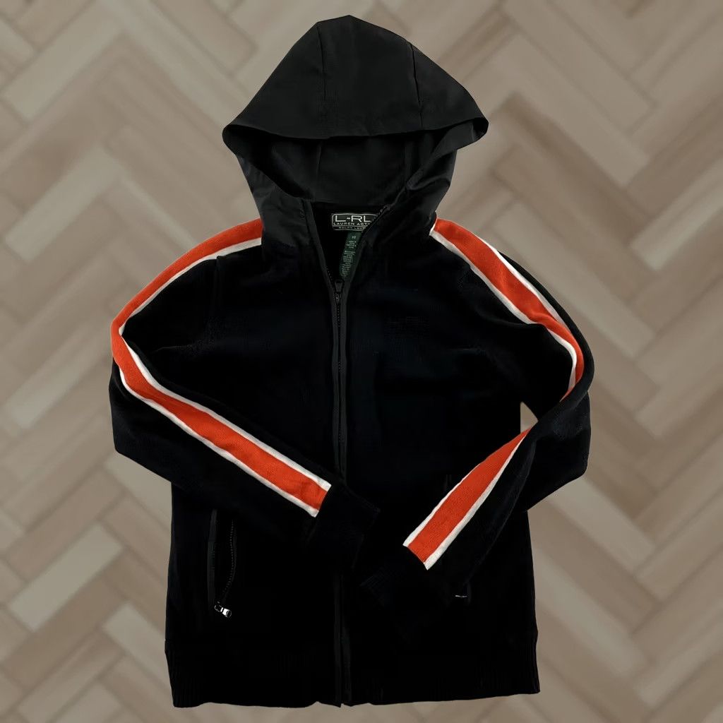 Ralph Lauren Lauren Ralph Lauren Active Full Zip Hooded Sweater Women's XS Black Orange Shirt Hoodie Womens XS Black Lauren Ralph Lauren Activewearhoodie Size XS / US 0-2 / IT 36-38 - 1 Thumbnail