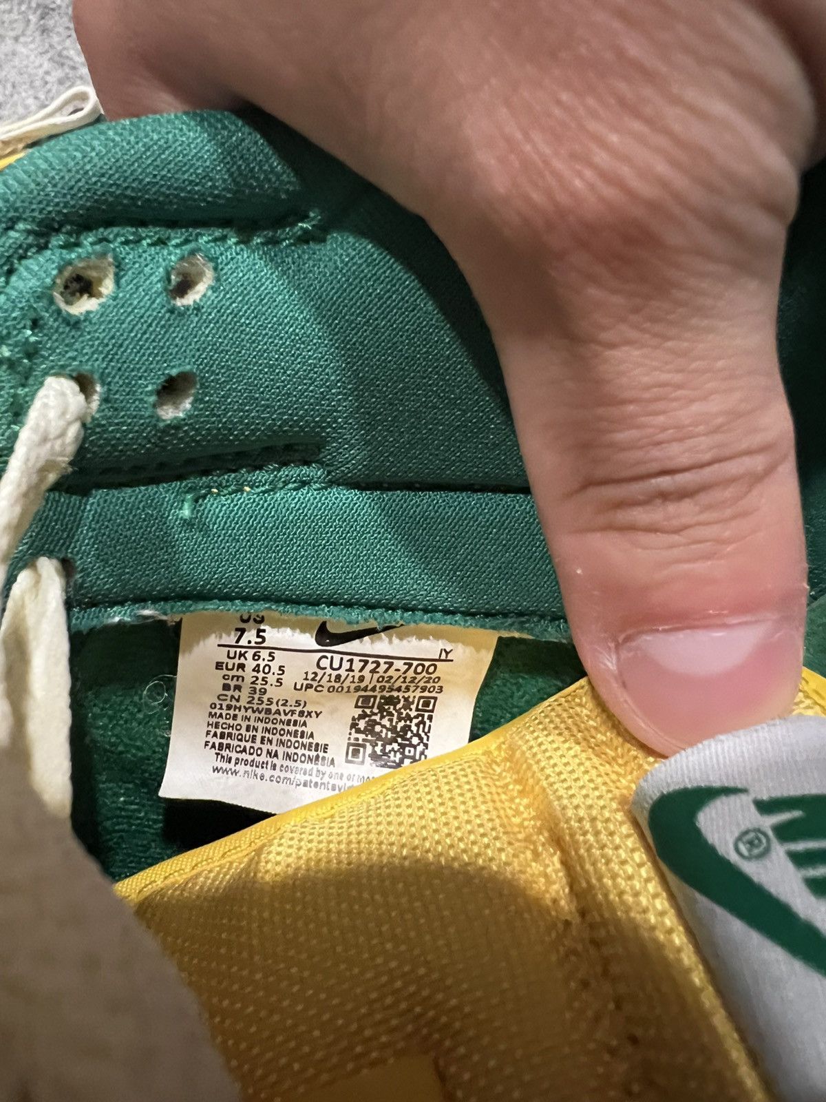 Nike Nike Dunk Low Brazil Size US 7.5 / EU 40-41 - 3 Thumbnail