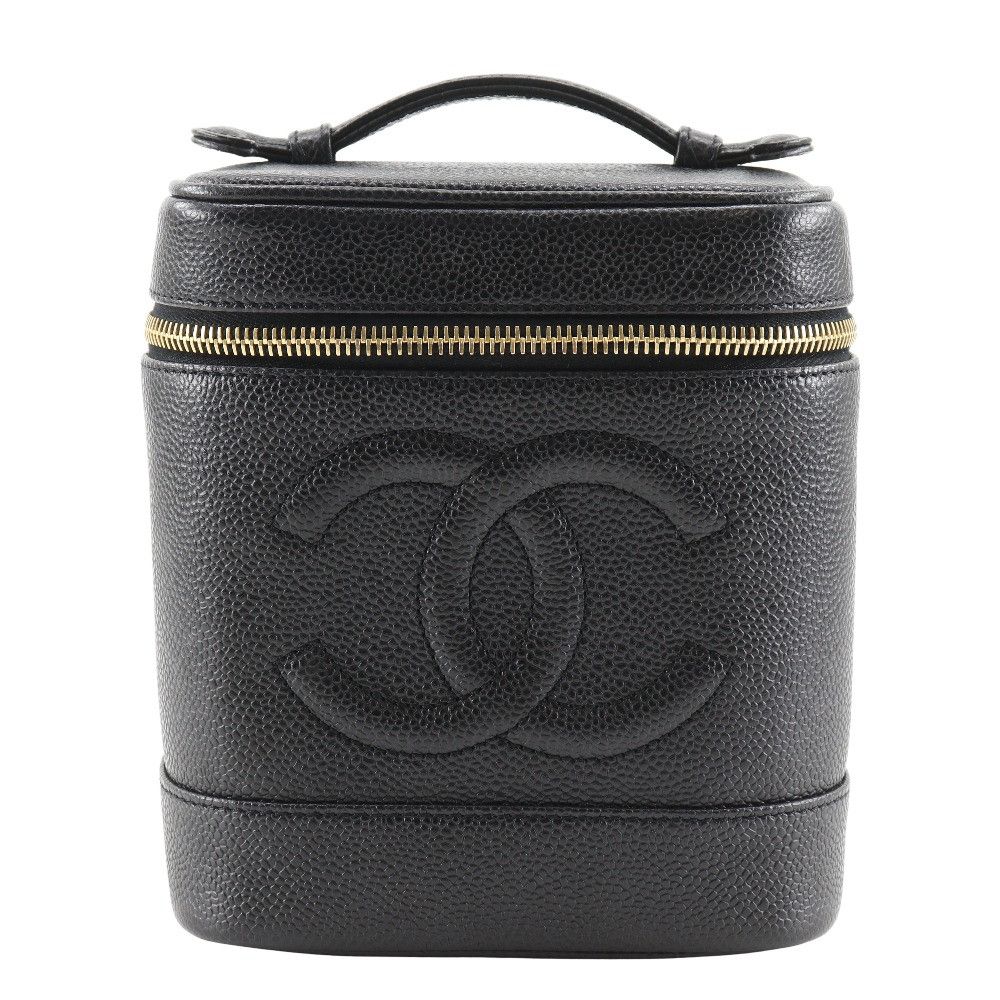 Chanel Chanel Chanel Vanity Caviar Skin Pouch Leather Vanity Bag A01998 DUTY FREE for USA Size ONE SIZE - 1 Thumbnail