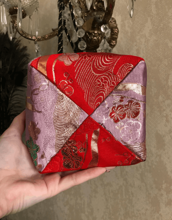 Handmade Japanese Kimono Yukata Kinchaku Bag Size ONE SIZE - 4 Thumbnail