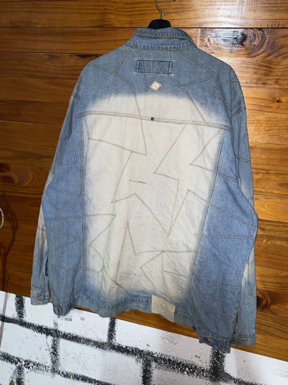 Enyce Vintage Y2K Enyce Two-Tone Contrast Stitch Denim Jacket XXL Size US XXL / EU 58 / 5 - 10 Thumbnail