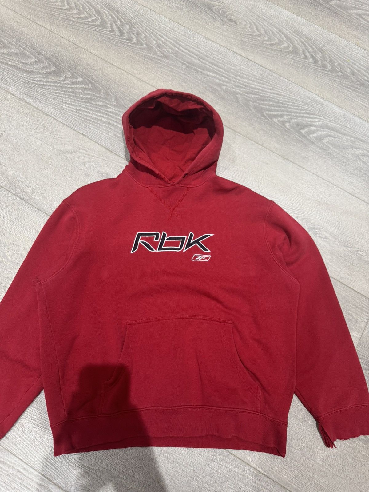 Japanese Brand × Vintage Vintage Baggy Red Reebok Hoodie Size US S / EU 44-46 / 1 - 2 Thumbnail