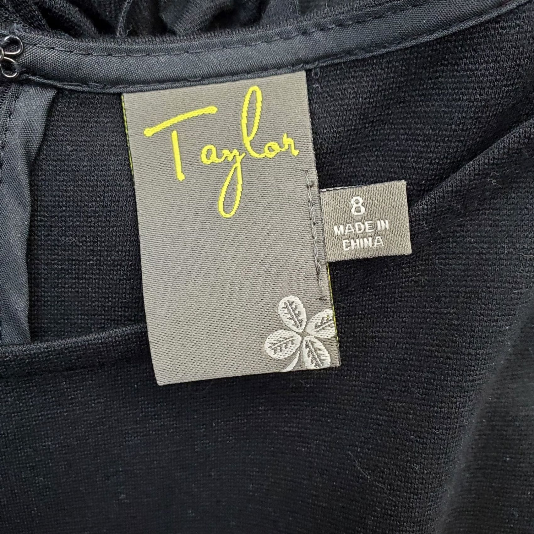 Vintage Taylor Nike Shirt Womens 8 Black Ponte Stretch Sleeveless Back Zip Ruffle Hem Shirt Size M / US 6-8 / IT 42-44 - 3 Thumbnail