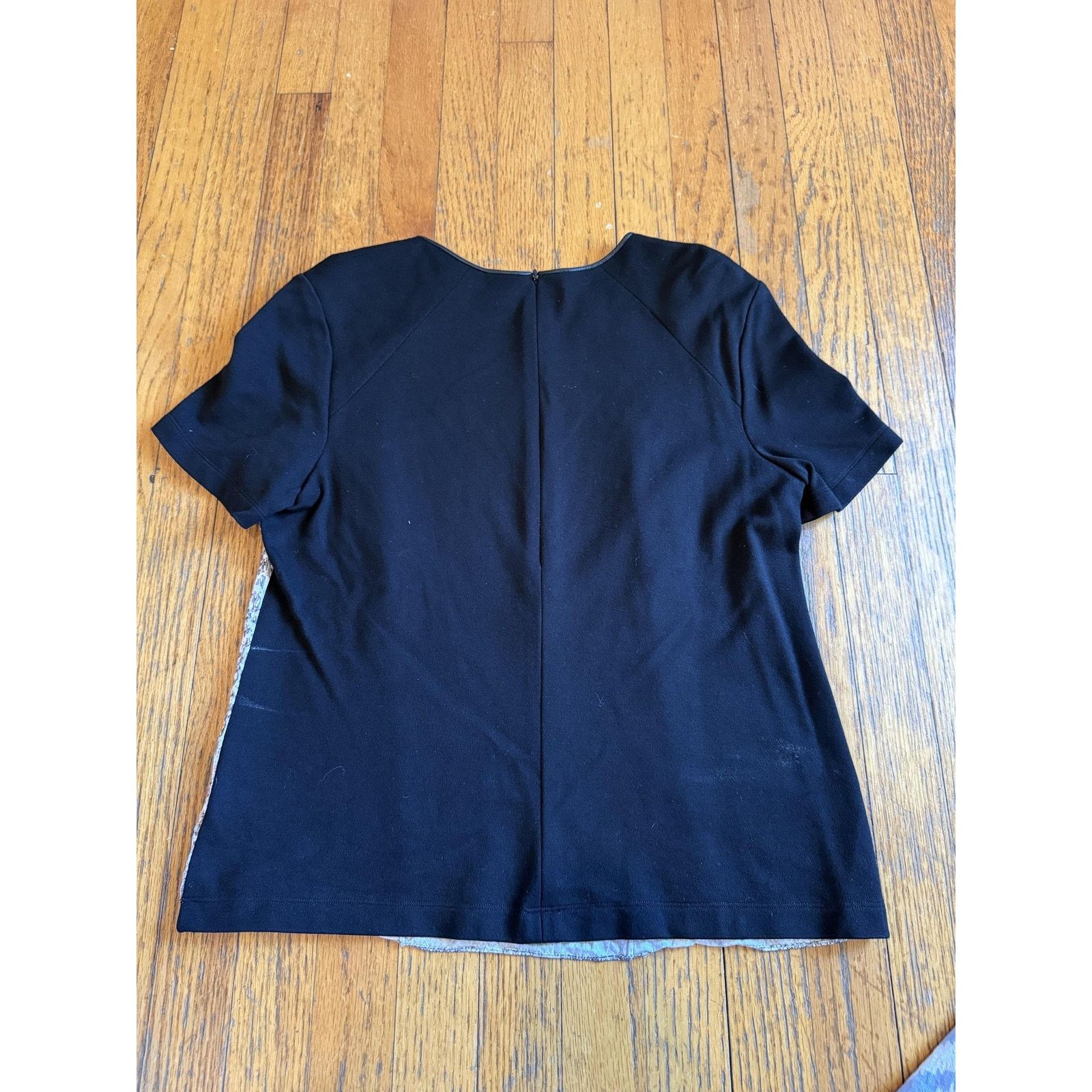 Jason Wu Jason Wu Blouse Medium Snakeskin Print Short Sleeve Back Zip Size M / US 6-8 / IT 42-44 - 6 Thumbnail