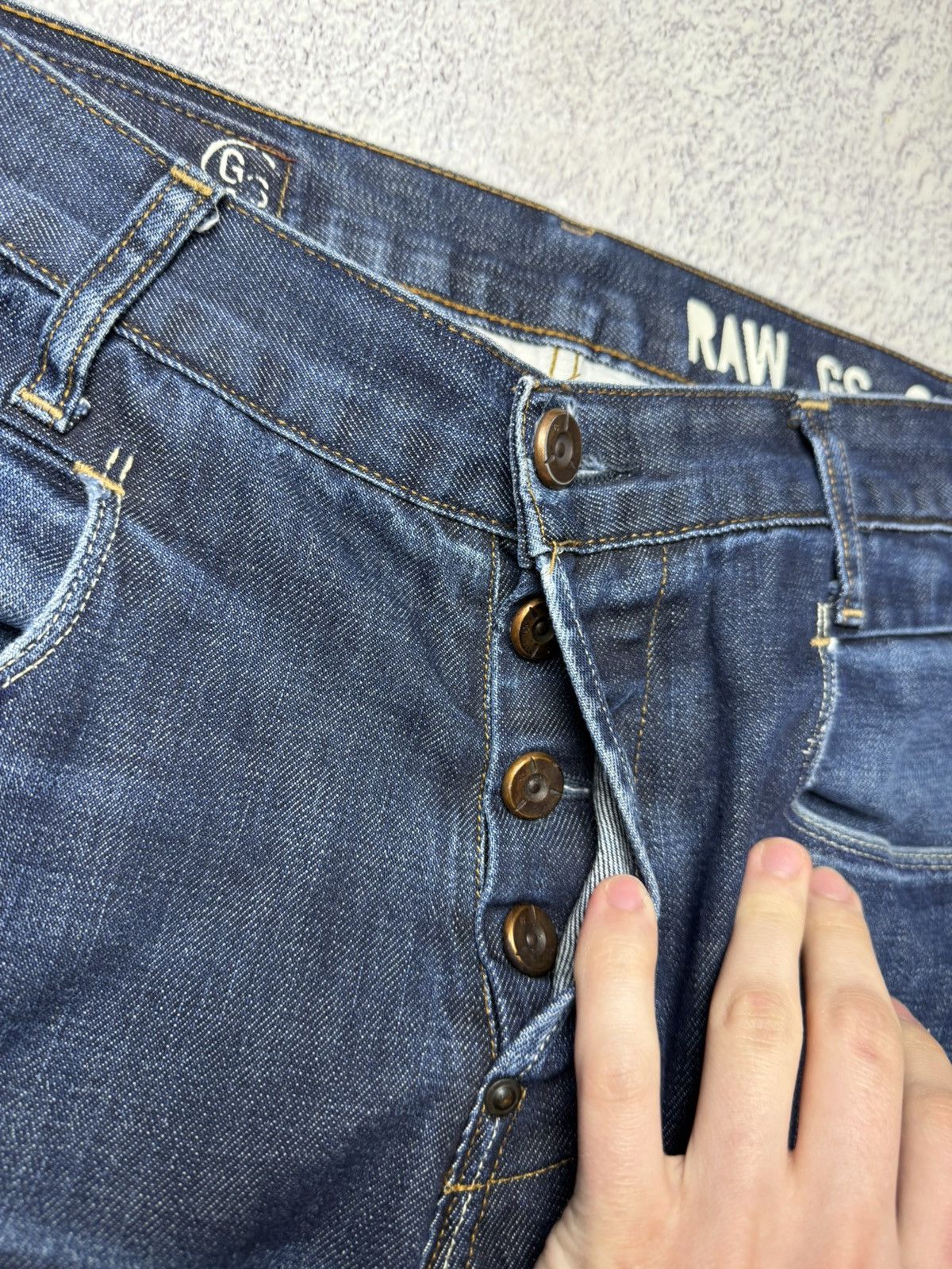 G-Star Vintage G Star Raw Denim Streetwear Jeans Japanese Y2K 30 Size US 31 - 22 Thumbnail