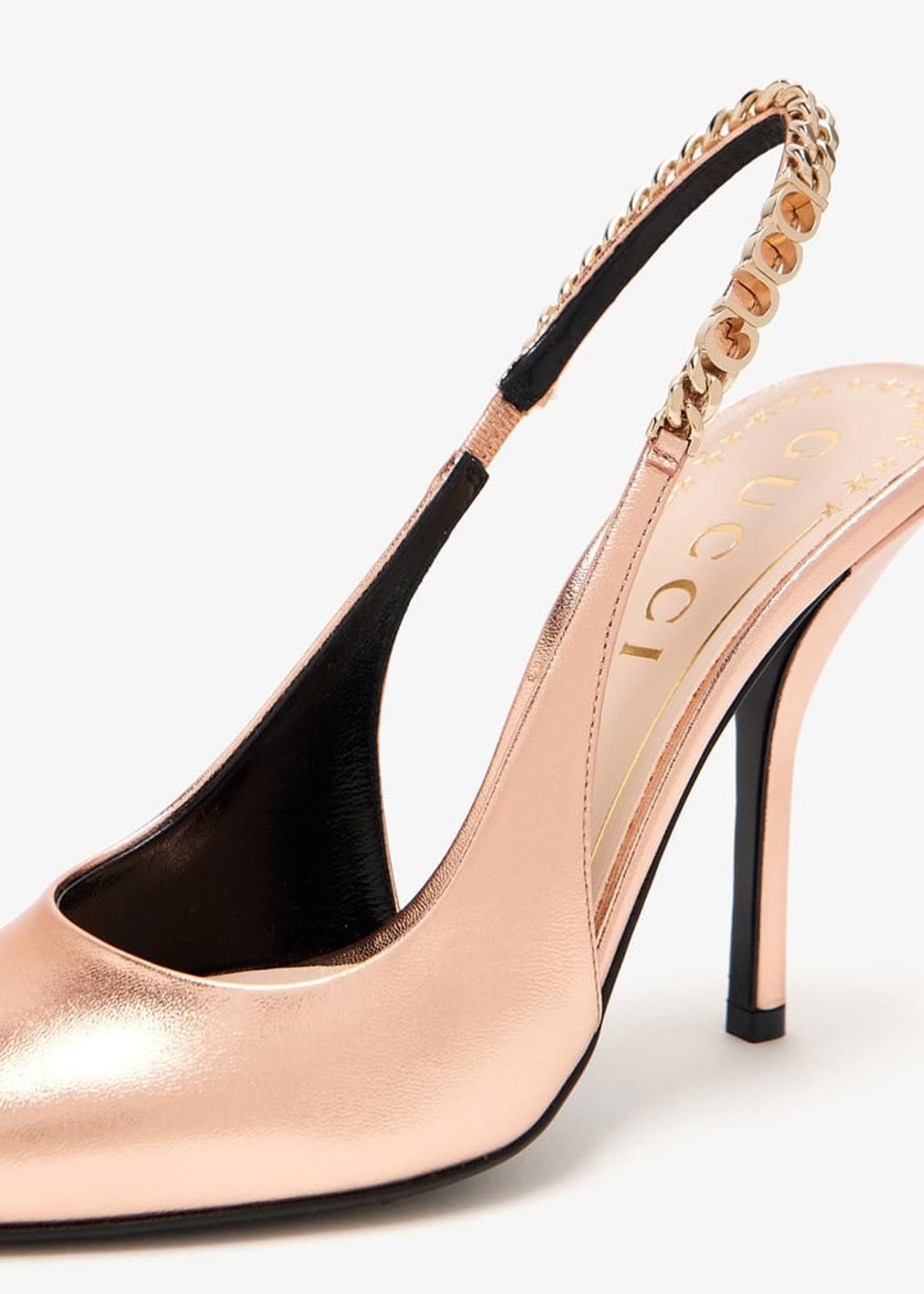 Gucci Gucci Signoria Leather Slingback Pumps Size US 5.5 / IT 35.5 - 2 Thumbnail