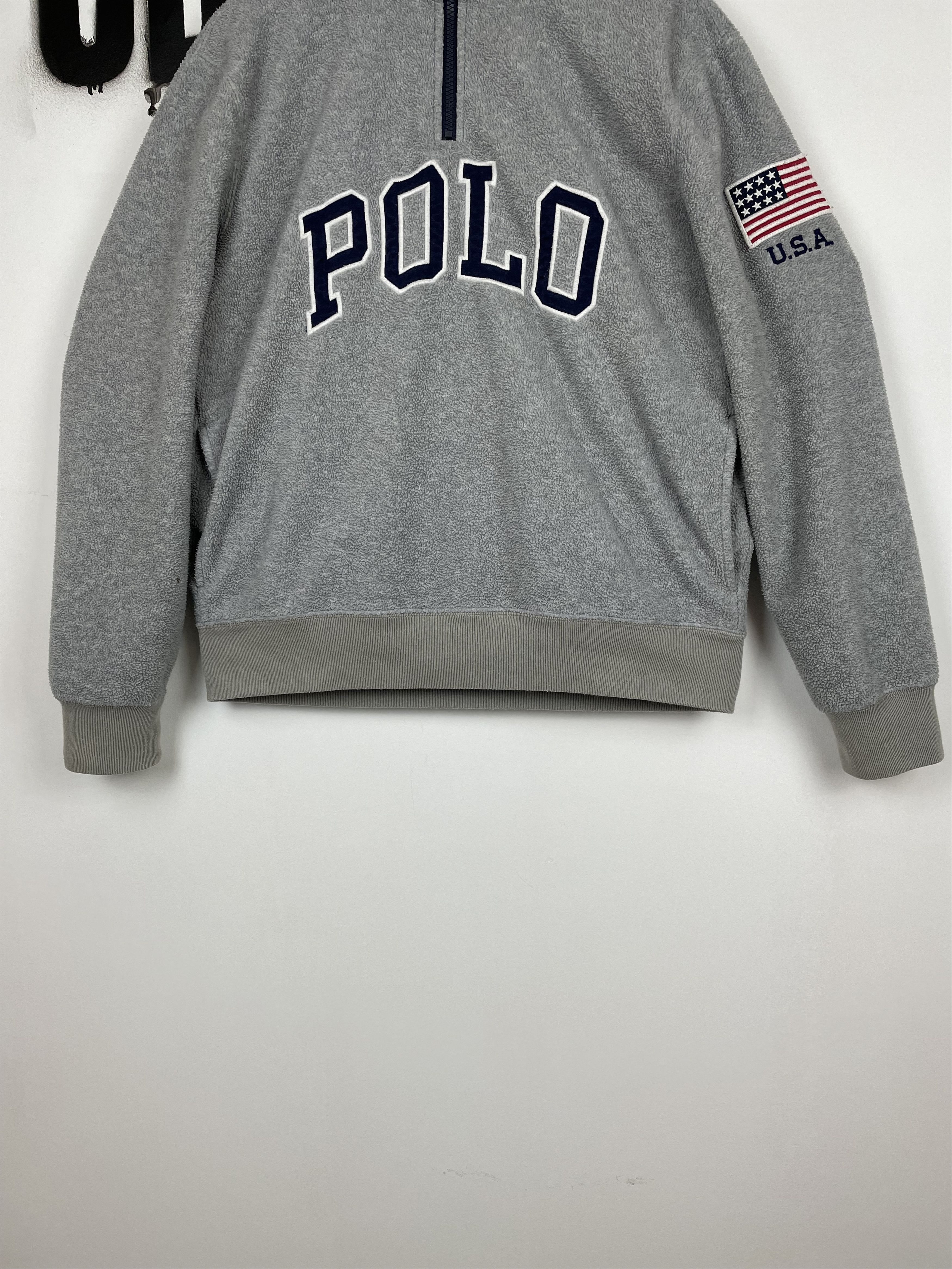 Polo Ralph Laurent 1/4 Zip Fleece USA Sz M