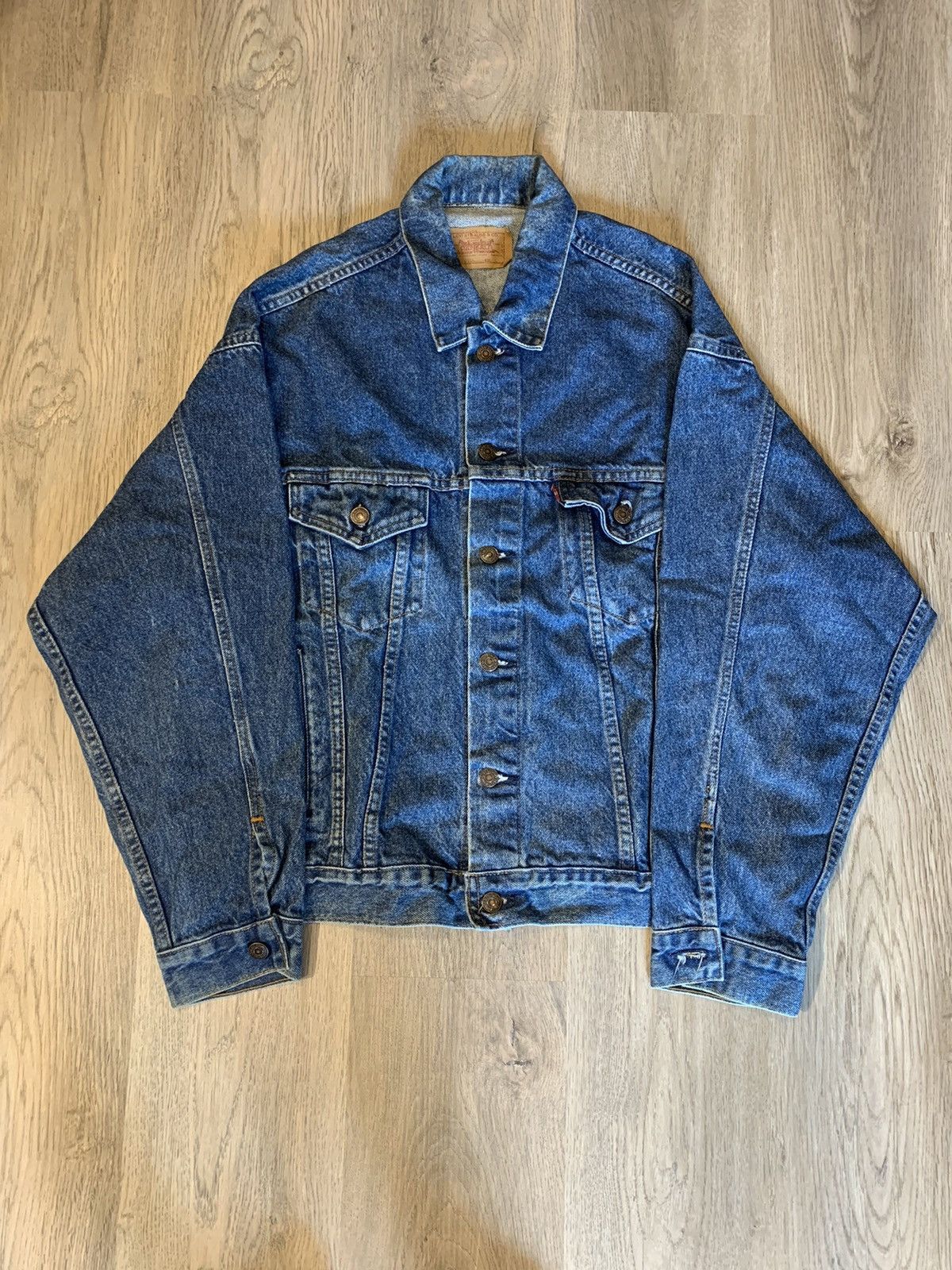 image of Levi’S Denim Jacket Type 3 in Blue Denim, Men's (Size Large)