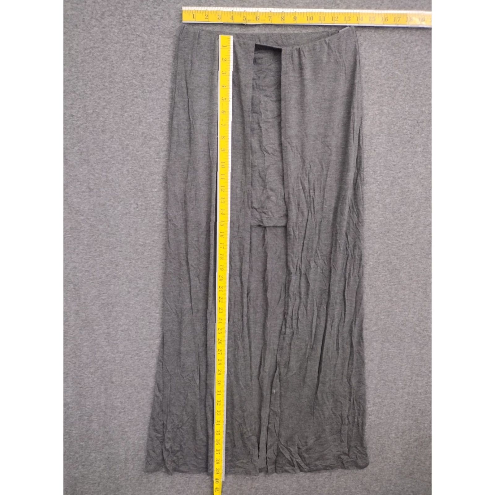 Vintage Codigo Skirt Maxi Wrap Around Gray L Womens Size 36" / US 14 / IT 50 - 4 Thumbnail