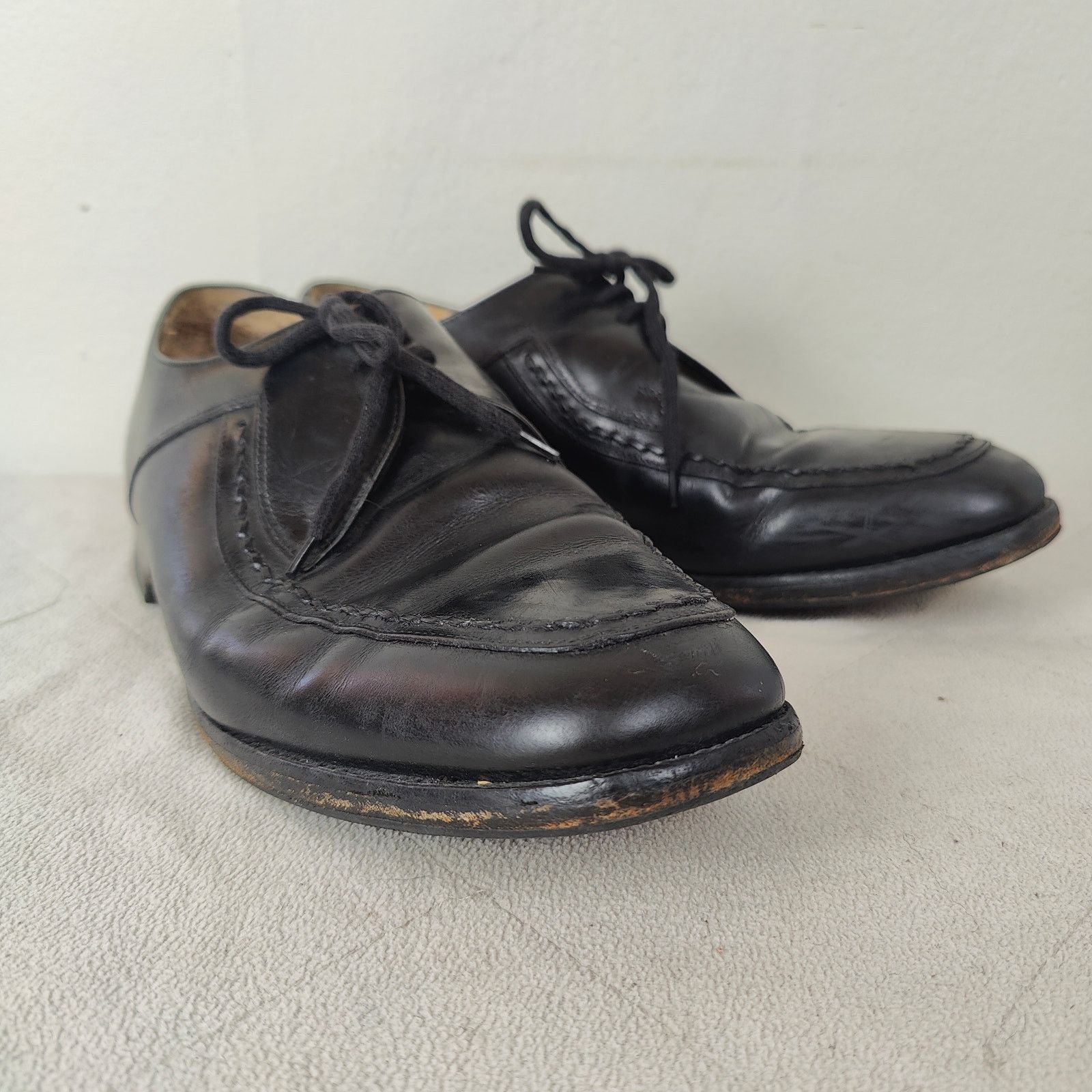 Loake Loake Fontwell U-Tip Oxford Shoes Mens UK 8 US 9 Black Size US 9 / EU 42 - 2 Thumbnail