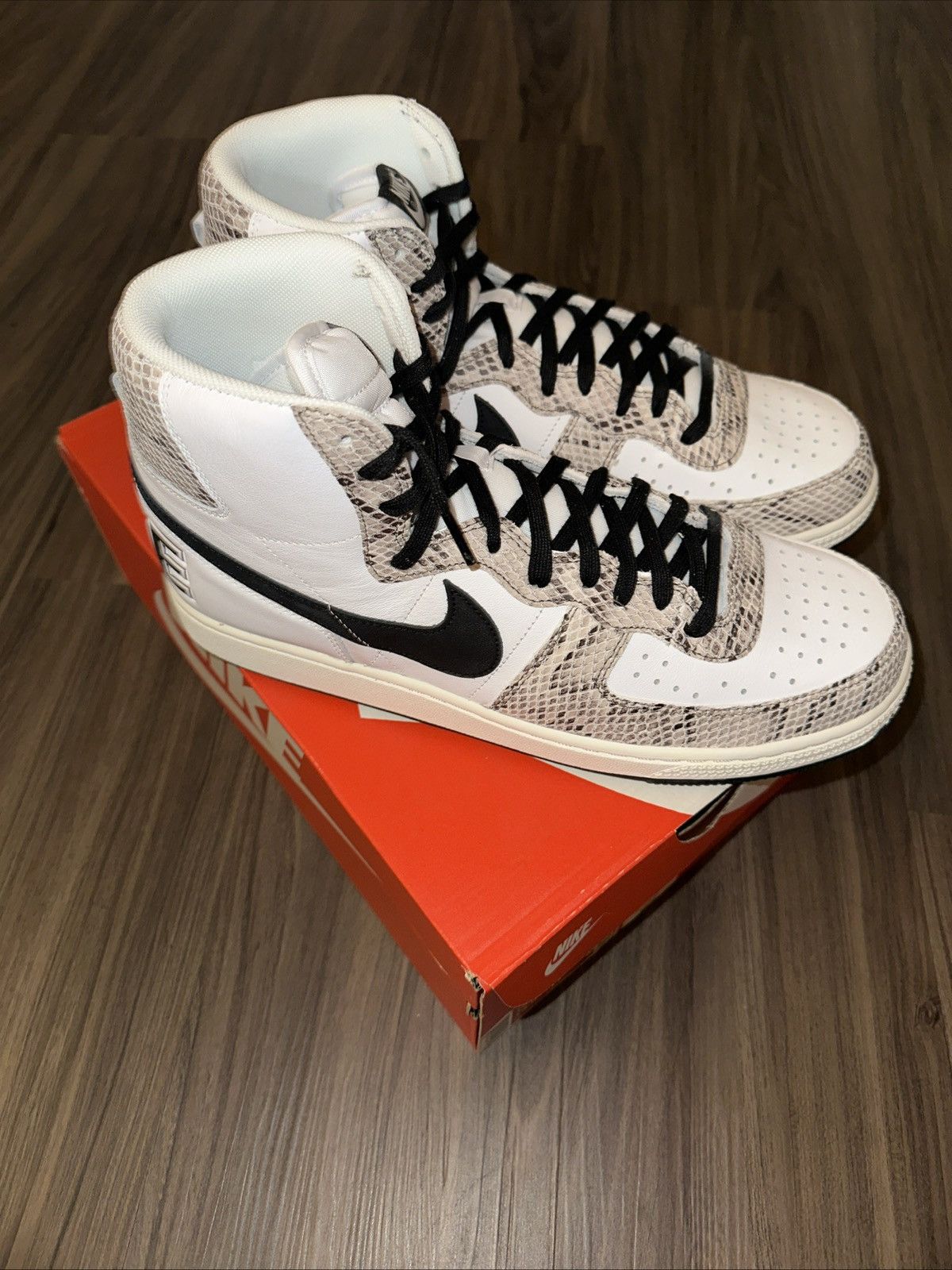 Nike Nike Terminator High Cocoa Snake FB1318-100 - Men’s Size 12 Size US 12 / EU 45 - 4 Thumbnail