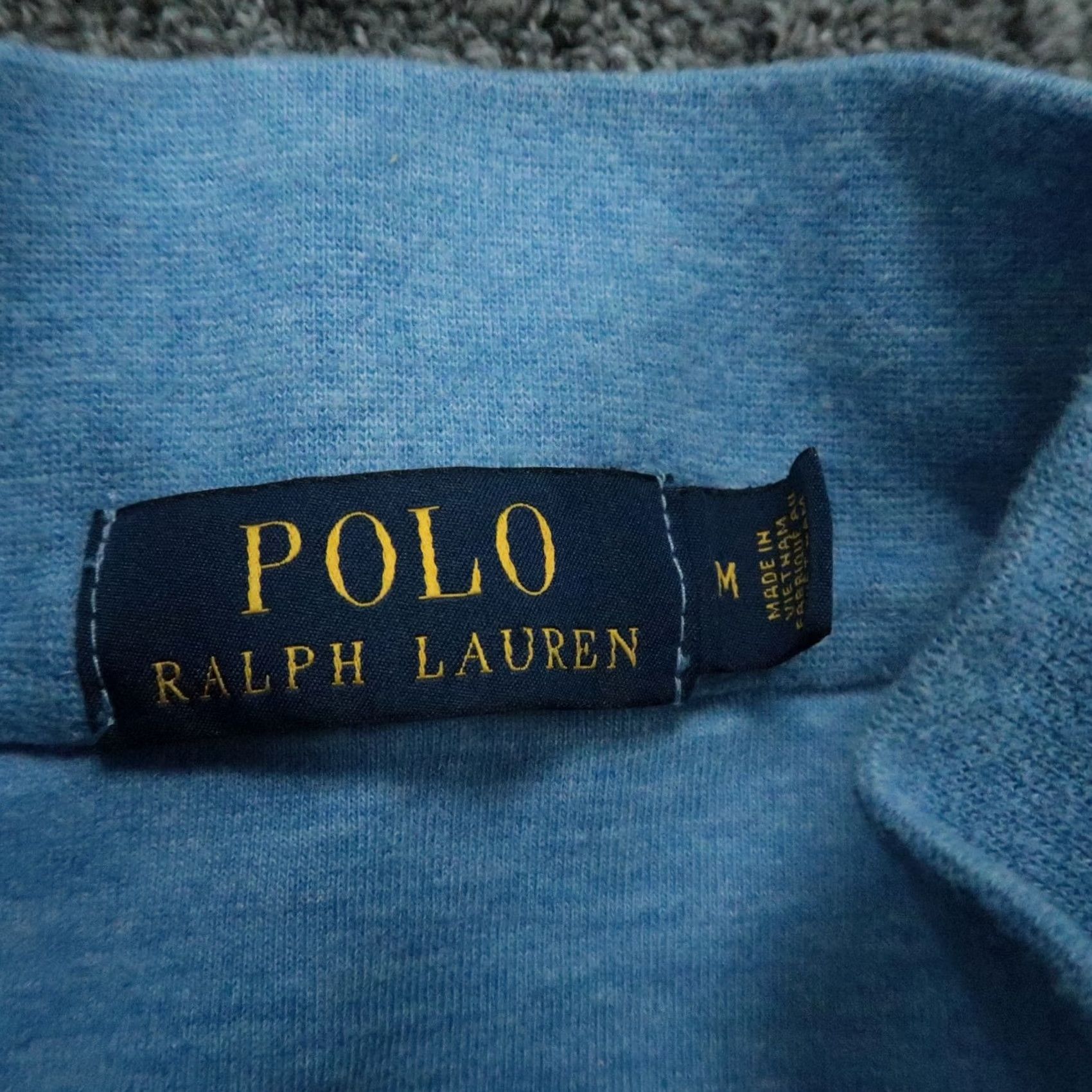 Polo Ralph Lauren Polo Ralph Lauren Mens Medium Blue Quarter Zip Heather Jumper Size US M / EU 48-50 / 2 - 3 Thumbnail