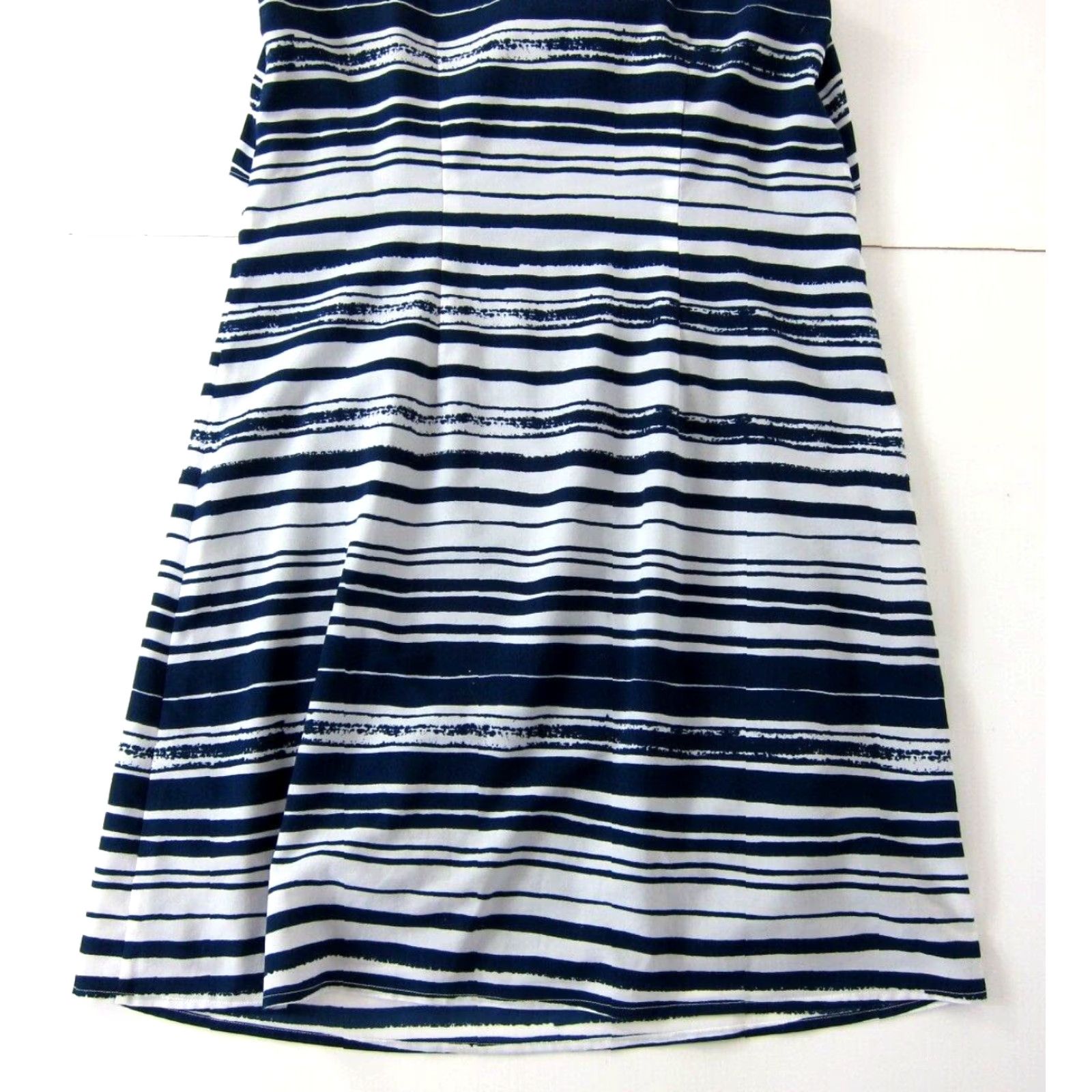 Vintage Cabi Blue White Stripe Pocket Front Tie Tunic Tank Slip Sun Dress Women Small Size S / US 4 / IT 40 - 6 Thumbnail