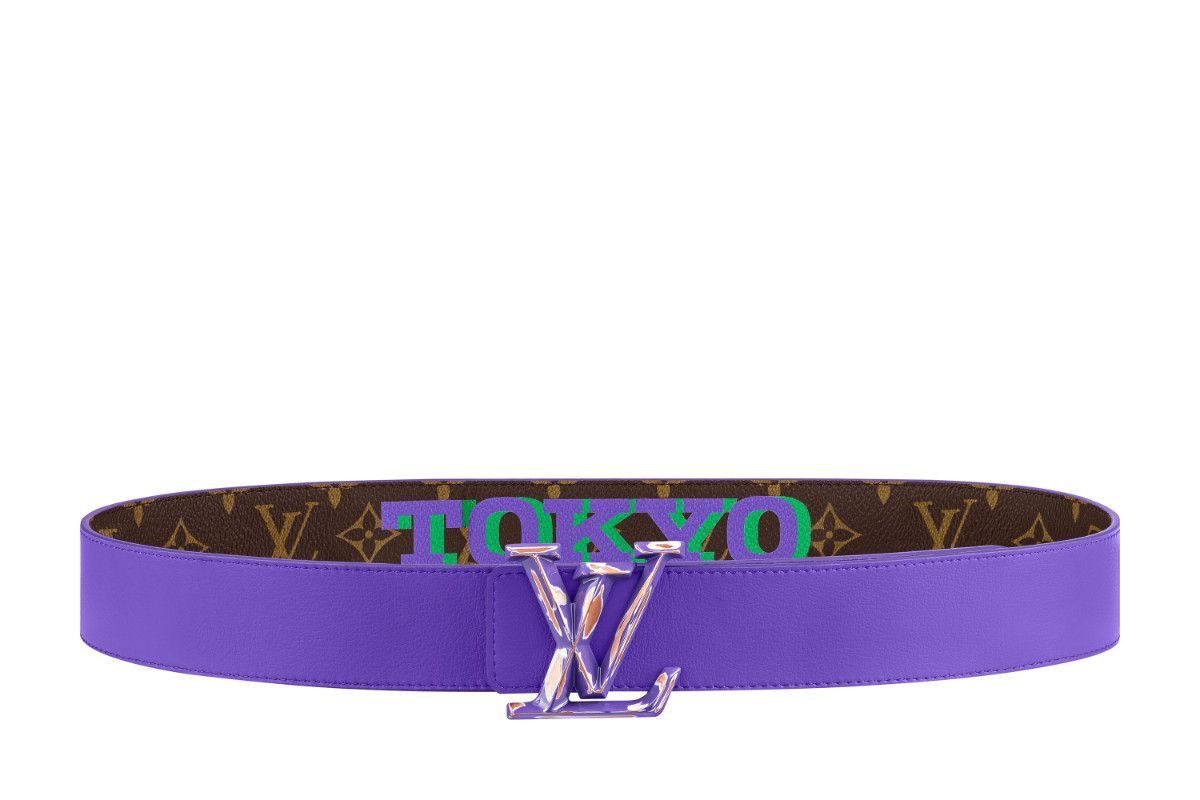 Louis Vuitton Louis Vuitton Virgil Abloh Purple Monogram Chain Belt -Tokyo Size ONE SIZE - 1 Thumbnail