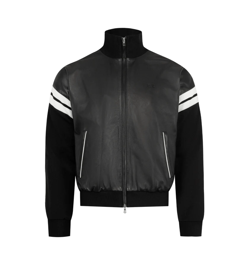 Stussy × Wales Bonner Stussy X Wales Bonner Leather Varsity Jacket