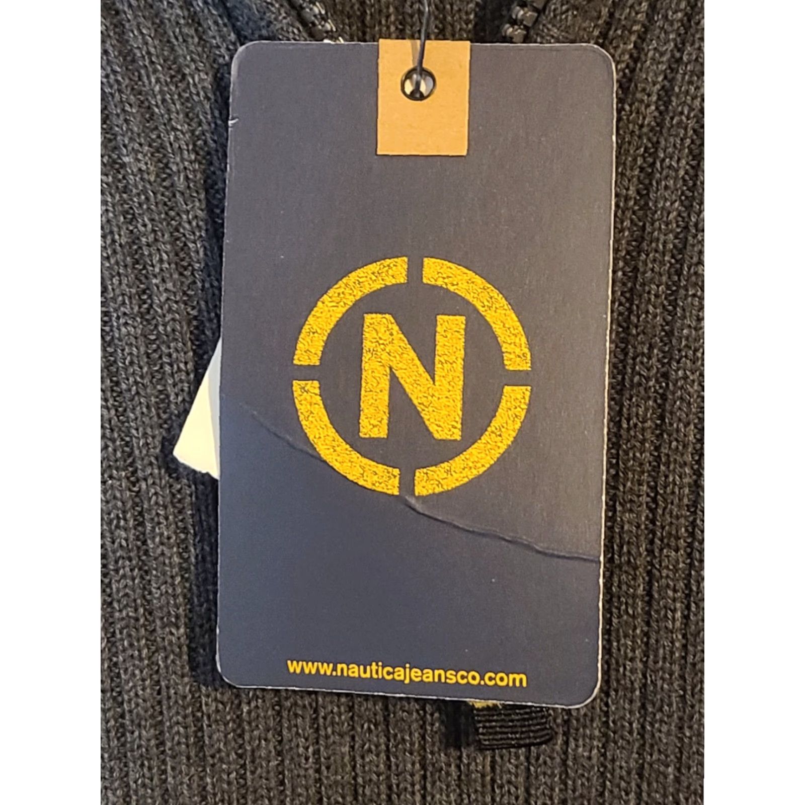 Nautica VINTAGE Nautica Jeans Co Mens Pullover Sweatshirt Half Zip 1/4 Zip Round Neck Ribbed Knit 100% Cotton Gray Solid 2XL Classic Mens Sweater 90s Theme Size US XXL / EU 58 / 5 - 5 Thumbnail