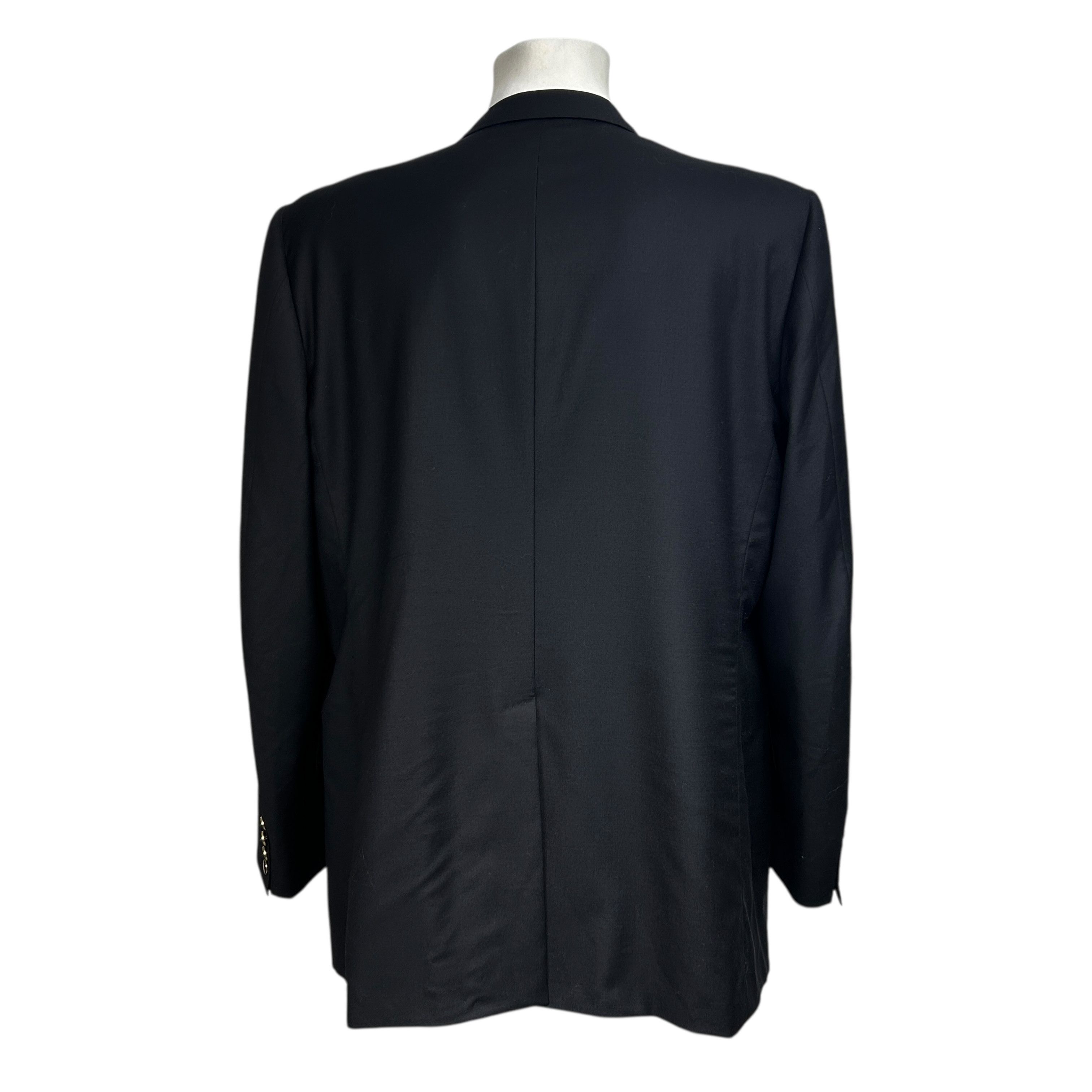Alfred Dunhill Dunhill Tasmanian Super 100s Wool Black Blazer Men Size 46 Size 46R - 2 Thumbnail