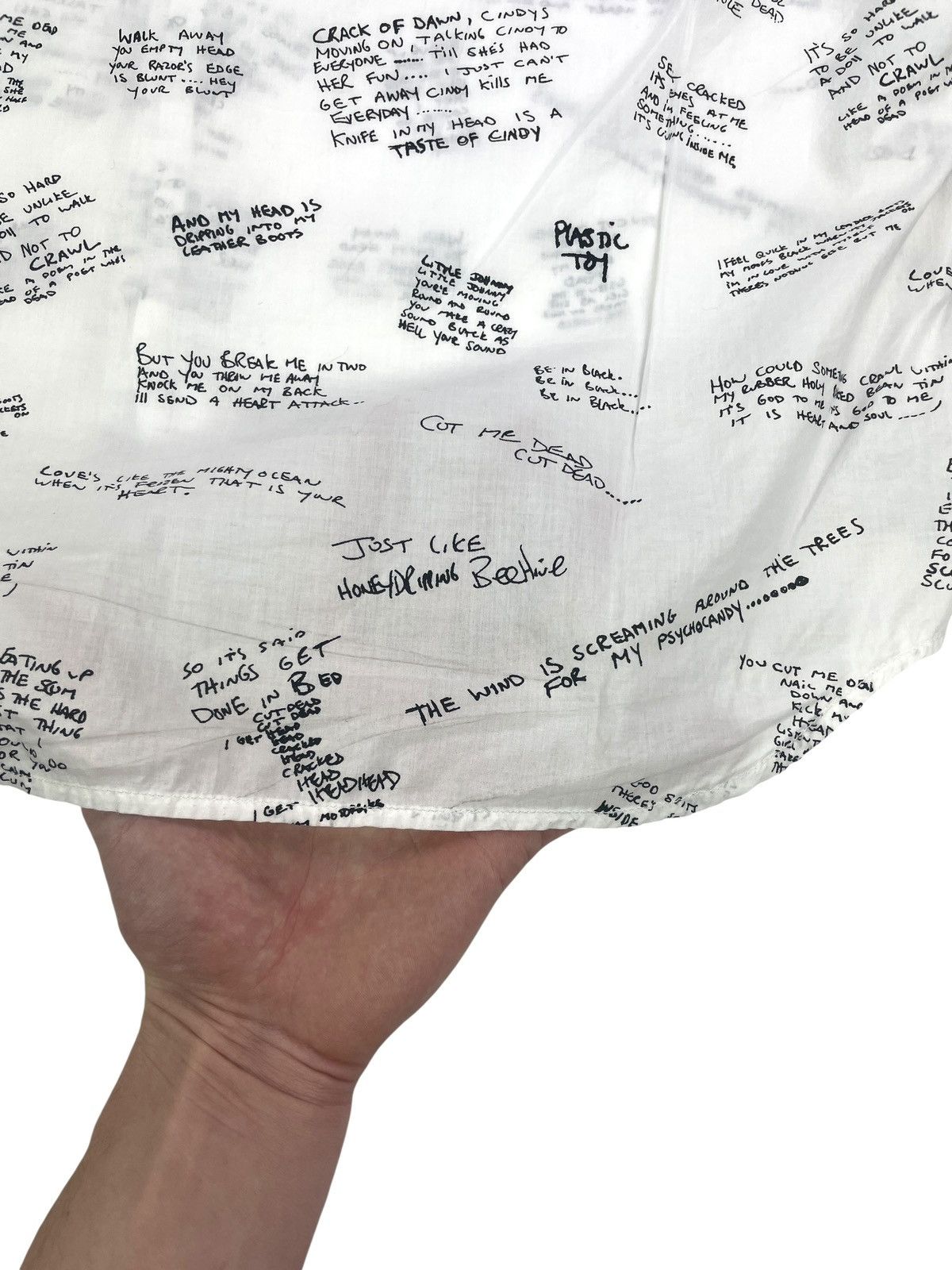 Undercover SS14 "GODOG" - Scribbled Lyrics Button Up T-shirt Size US M / EU 48-50 / 2 - 13 Thumbnail