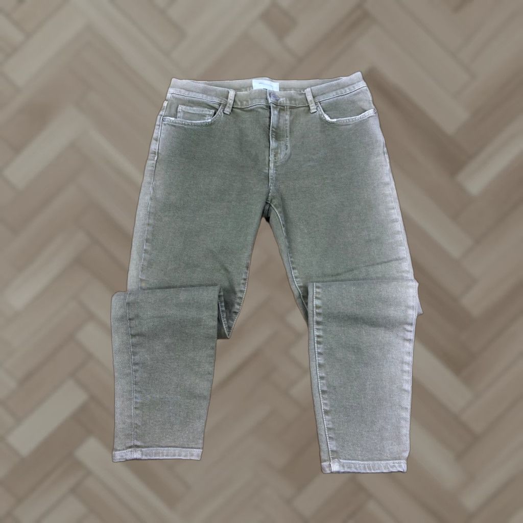 Vintage Current/Elliott Denim Jeans Womens 31 Green Slim Tapered 27" Inseam 9592 Vintage No Womens Jeans Size 24" / US 00 / IT 34 - 1 Thumbnail
