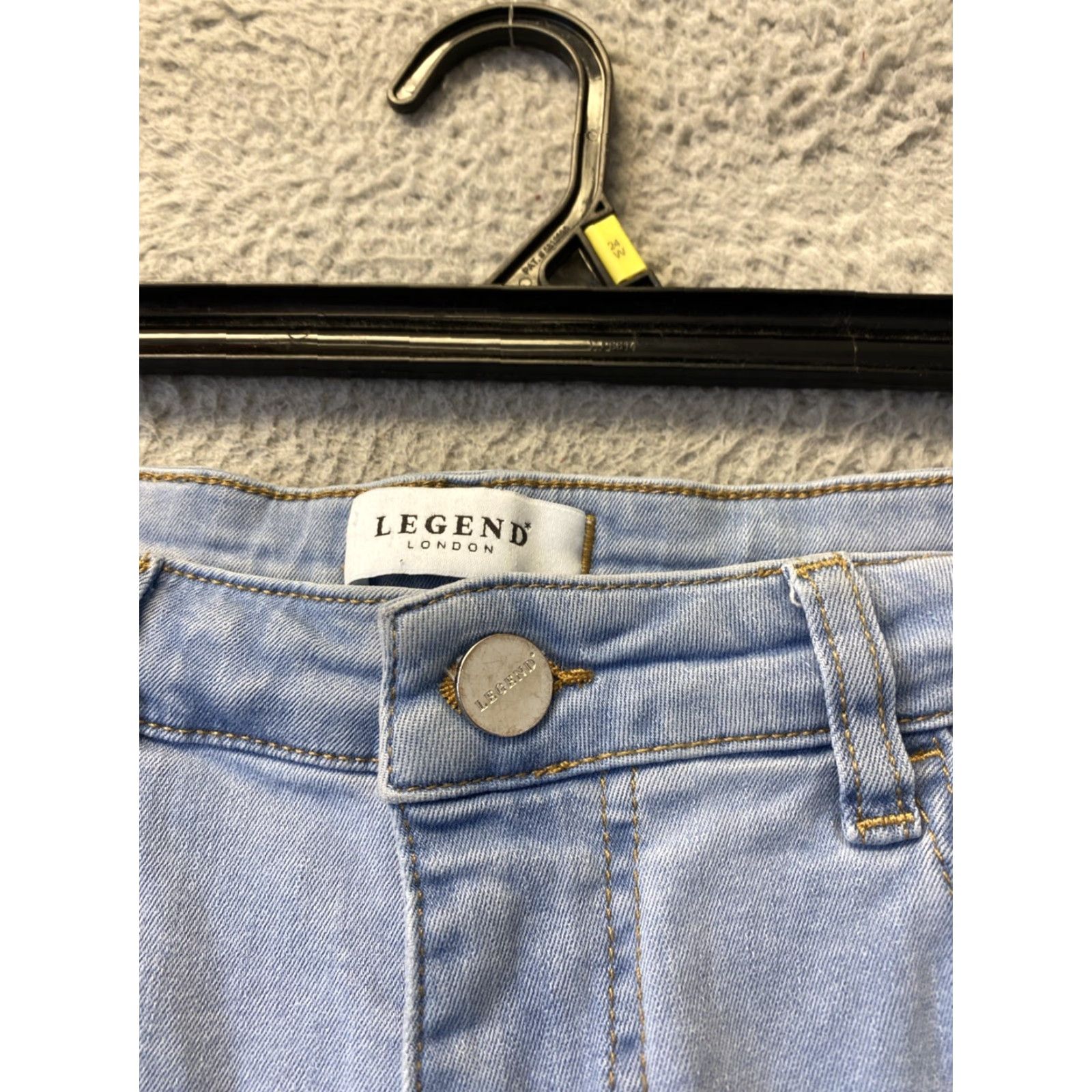 Vintage Legend London Men’s Jeans Blue 30x30 Straight Stretch Distressed Regular Mens Size US 30 / EU 46 - 4 Thumbnail