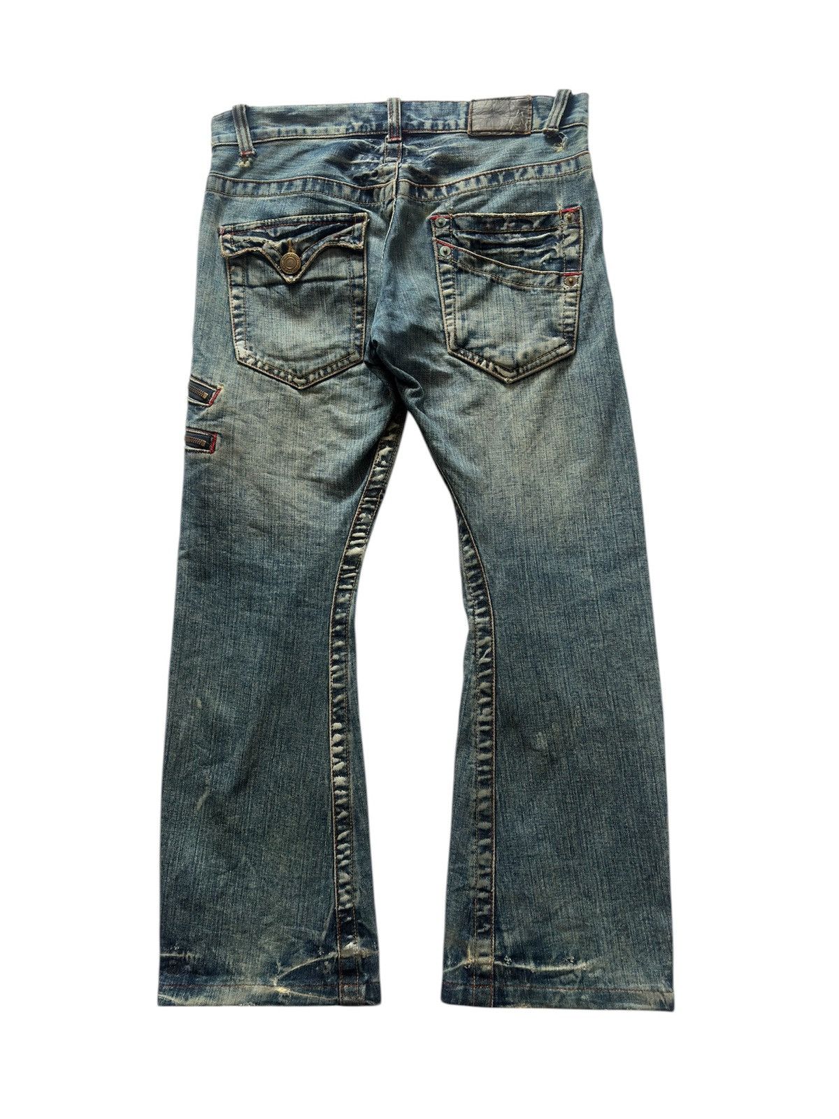 If Six Was Nine RATTLE TRAP DISTRESSED FADED JEANS Size US 31 - 2 Thumbnail