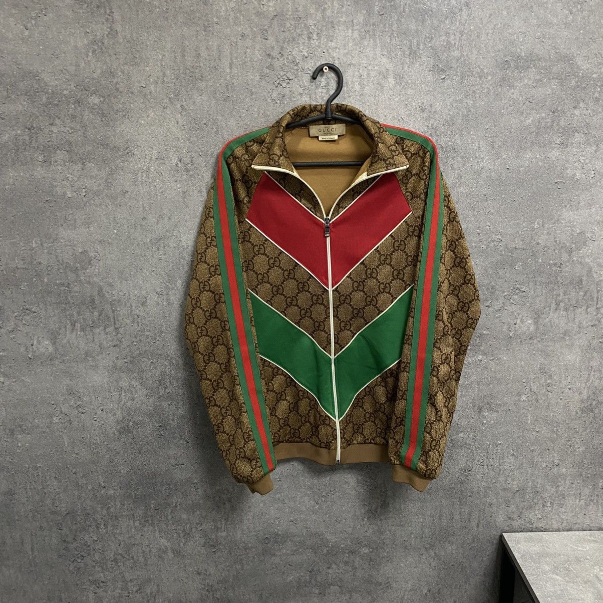 Gucci Zip Up Hoodie Monogram GG Lamps