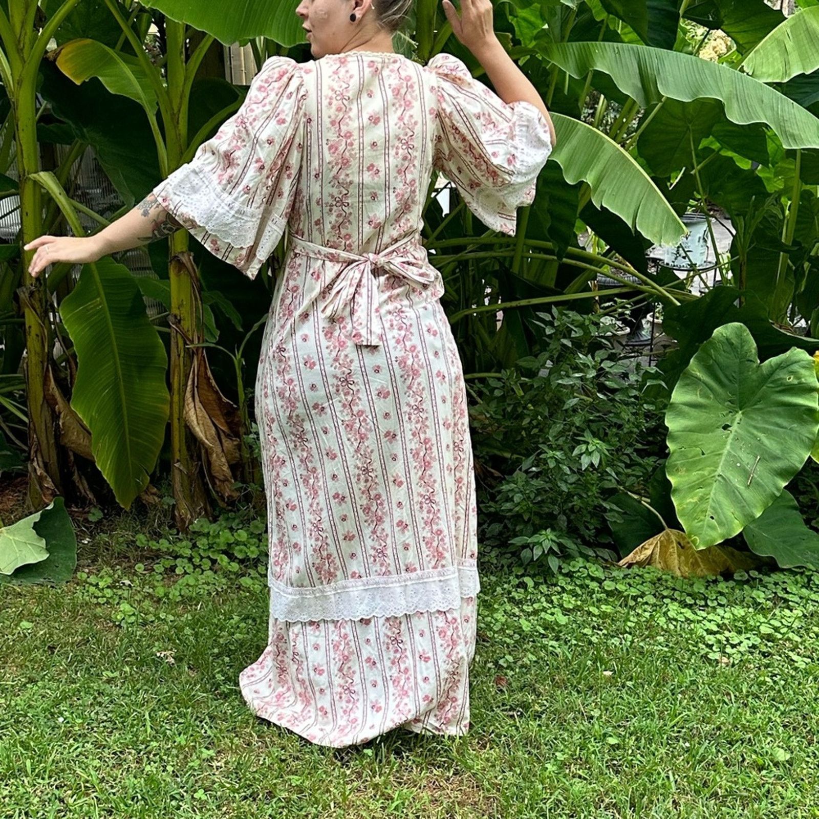 Vintage Vintage Jack Kramer 70’s Boho Maxi Dress Size S / US 4 / IT 40 - 4 Thumbnail