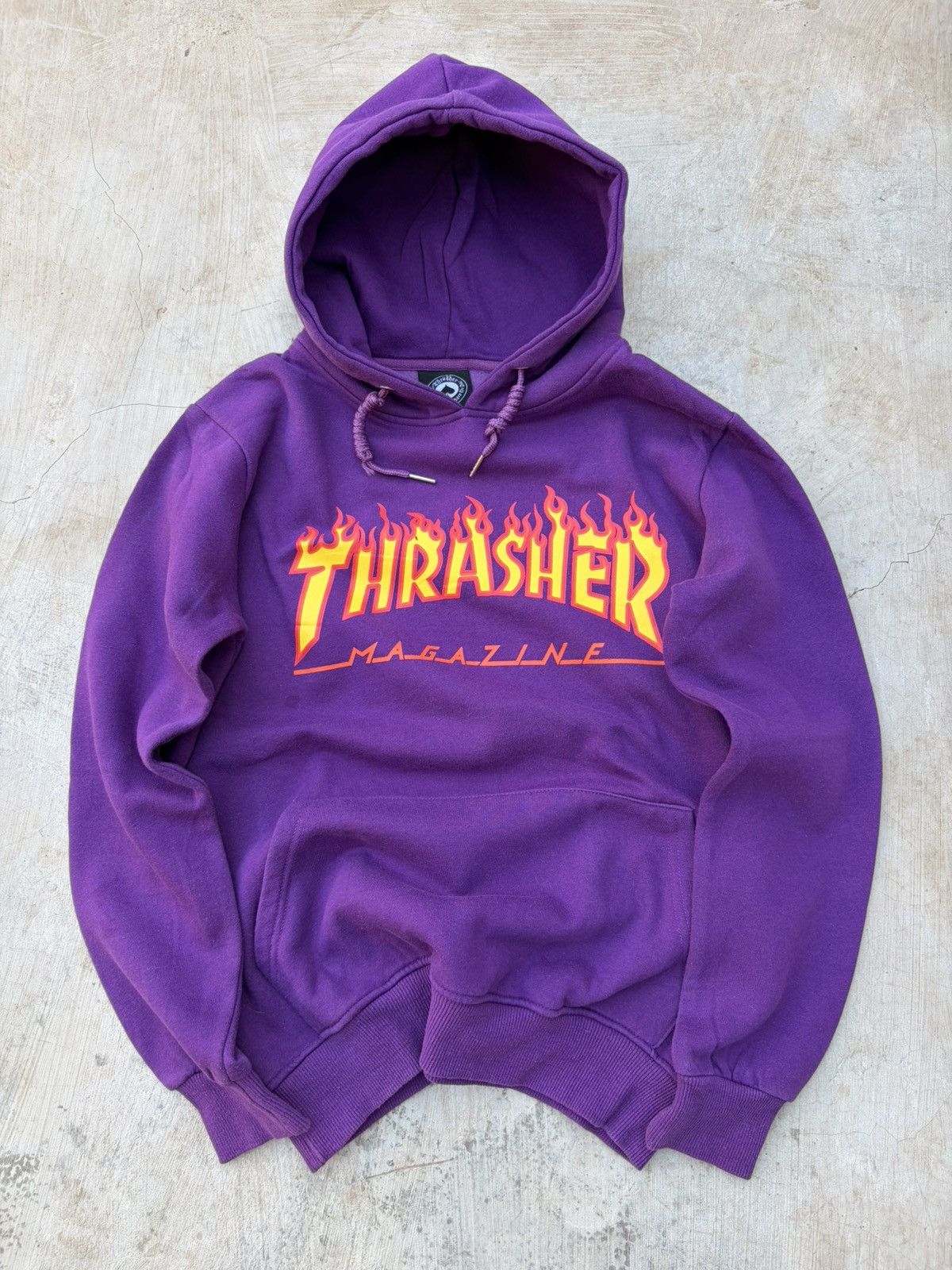 Thrasher Vintage 00s Thrasher Flame Logo Hoodie (Purple) Size US S / EU 44-46 / 1 - 1 Thumbnail