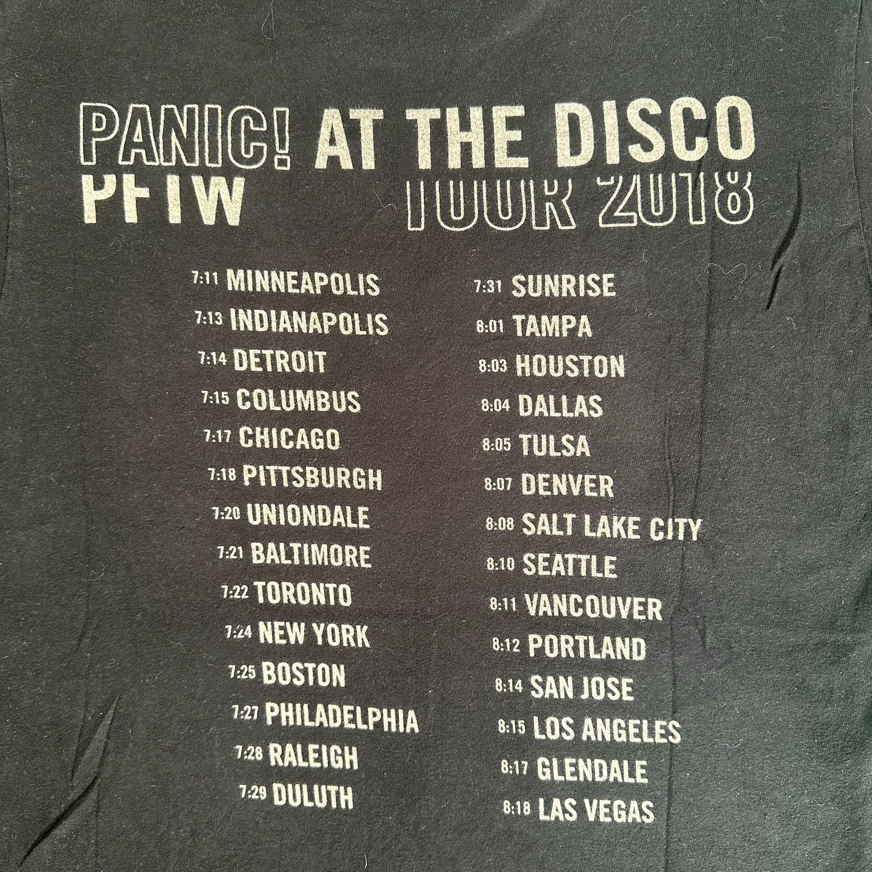 Band Tees Panic! At The Disco T-Shirt Pray For The Wicked Tour 2018 Em Size US M / EU 48-50 / 2 - 5 Thumbnail