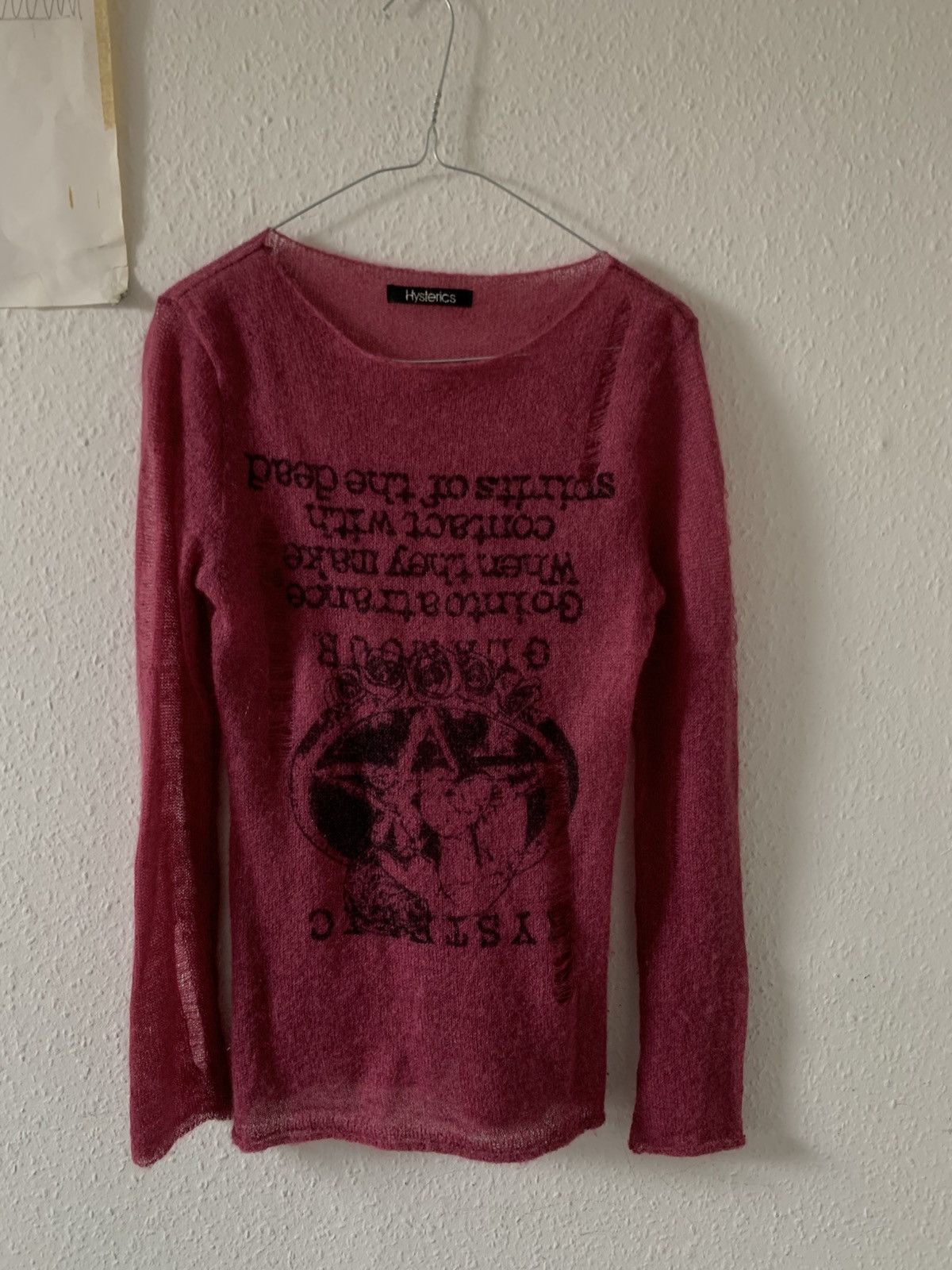 Hysteric Glamour Hysteric Glamour Distressed Trance Knit Size US S / EU 44-46 / 1 - 1 Thumbnail