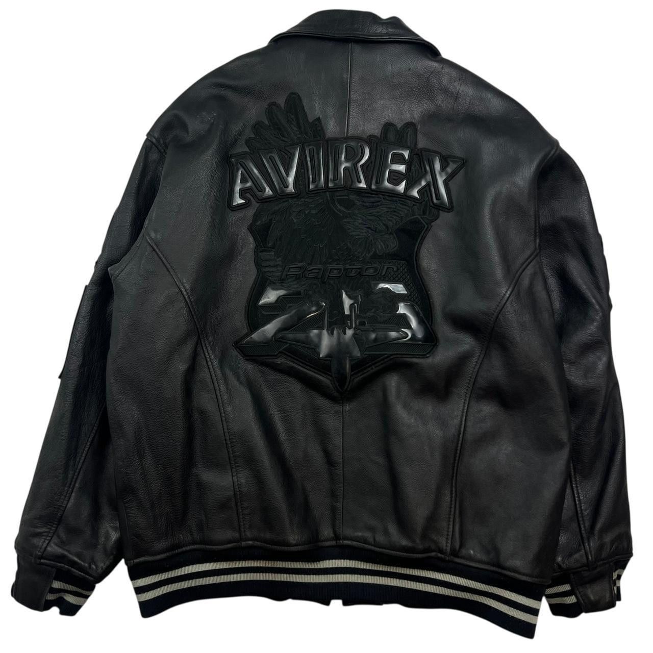 Avirex Vintage Avirex Raptors Leather Jacket - XXXL Size US XXL / EU 58 / 5 - 1 Thumbnail
