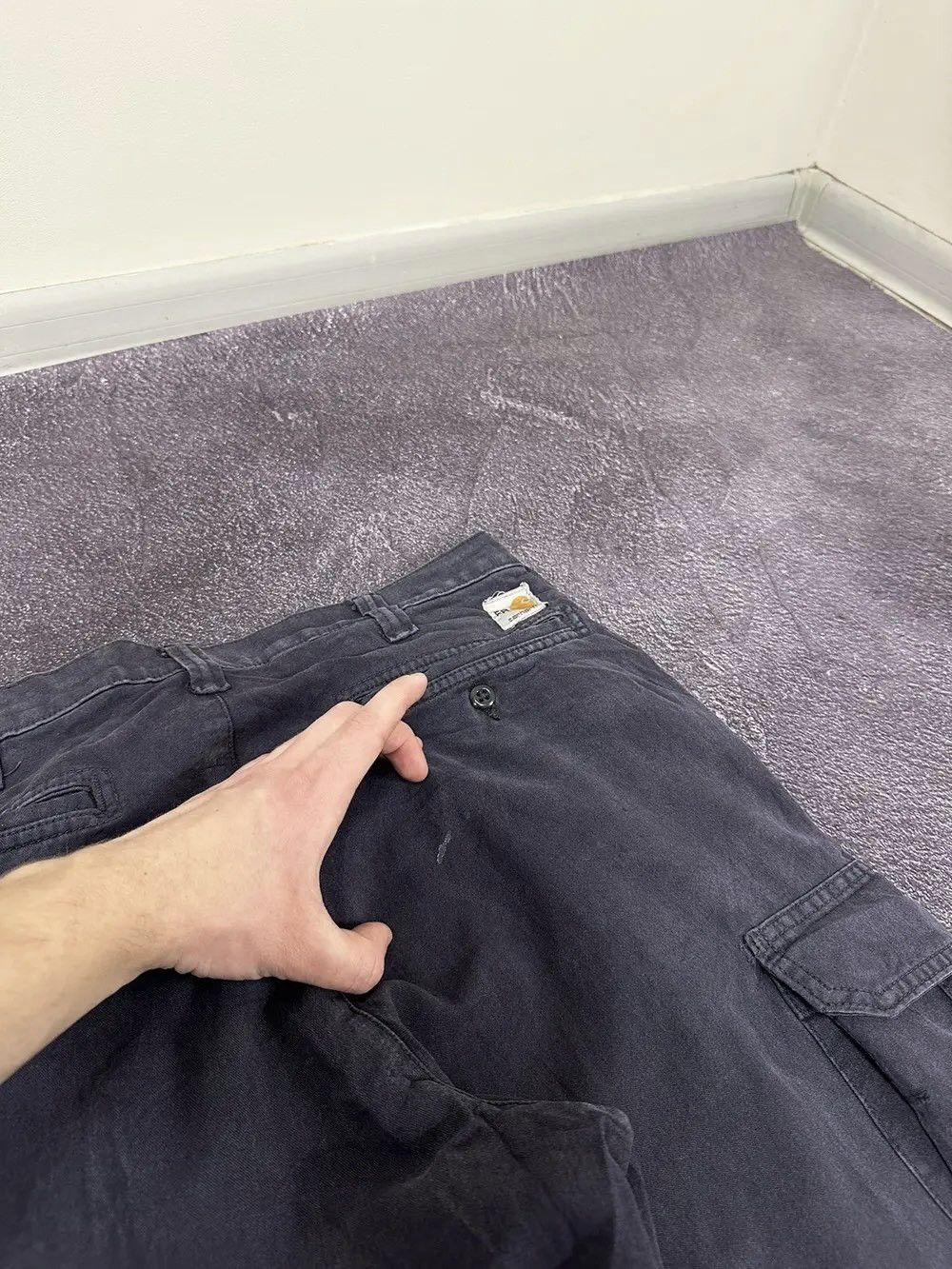 Carhartt Vintage Carhartt Cargo USA Flame Resistant Opium Work Pants Size US 32 / EU 48 - 10 Thumbnail