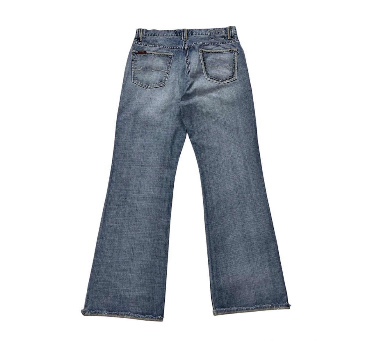 If Six Was Nine Vintage Teddy Smith y2k distressed denim flared jeans pants Size US 34 / EU 50 - 2 Thumbnail
