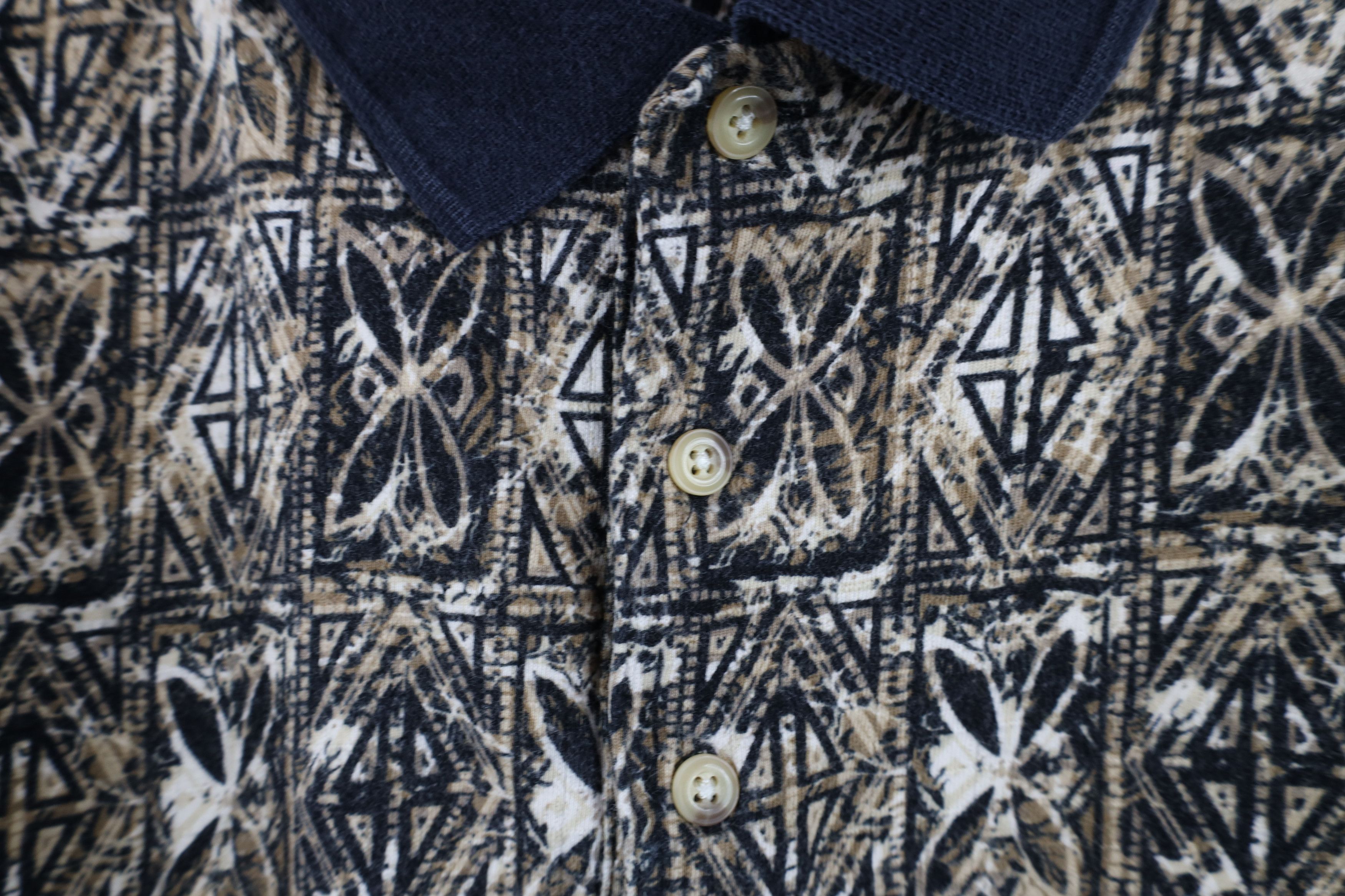 Vintage Vintage 90s Streetwear Abstract Geometric Golf Polo Shirt Size US XXL / EU 58 / 5 - 4 Thumbnail