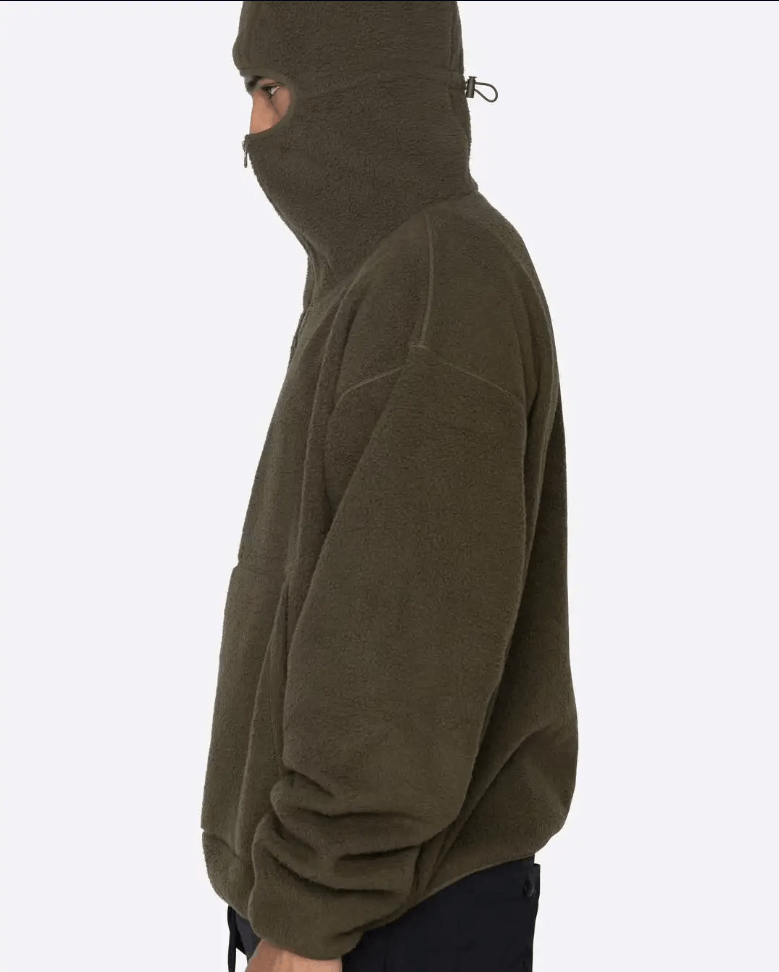 Japanese Brand × Vintage Unisex Ninja Fleece Y2k Hoodie Winter Streetwear Warm Zipper Size US M / EU 48-50 / 2 - 1 Thumbnail
