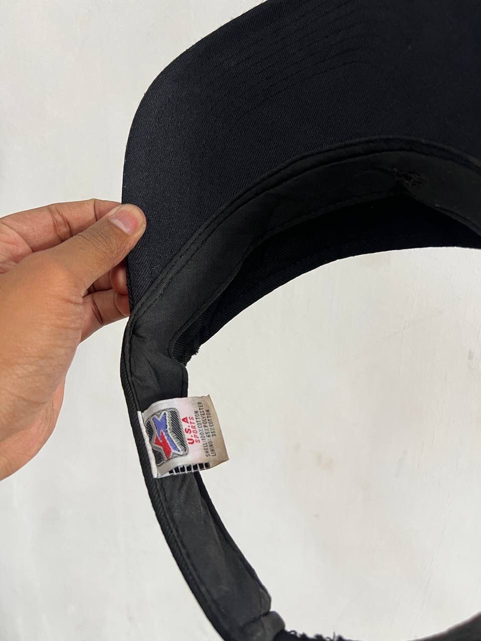 Vintage Plain Black Vintage Visor Hat Size ONE SIZE - 10 Thumbnail