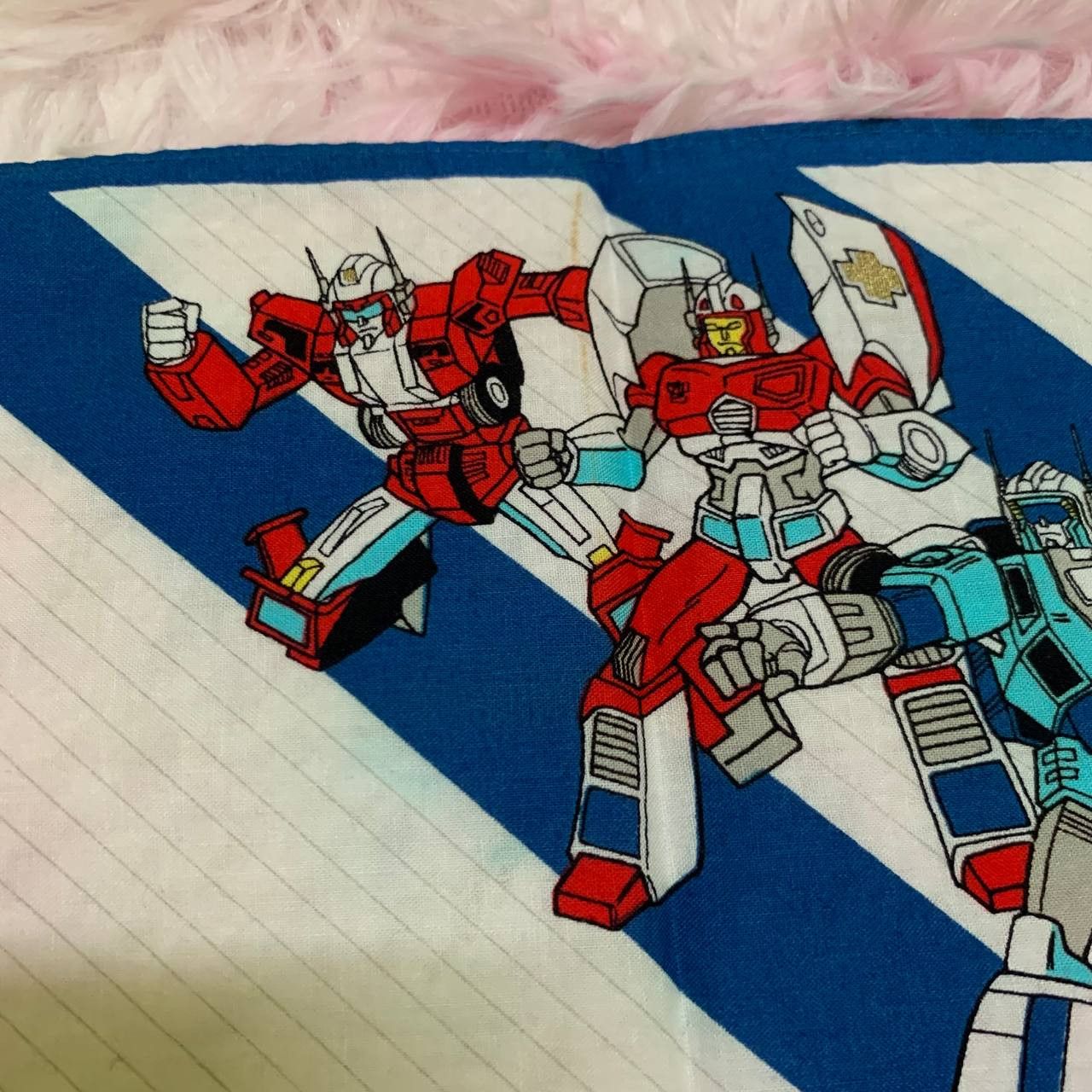 Japanese Brand × Transformers × Vintage RARE Vintage Transformers 1988 Handkerchief Bandana Size ONE SIZE - 4 Thumbnail