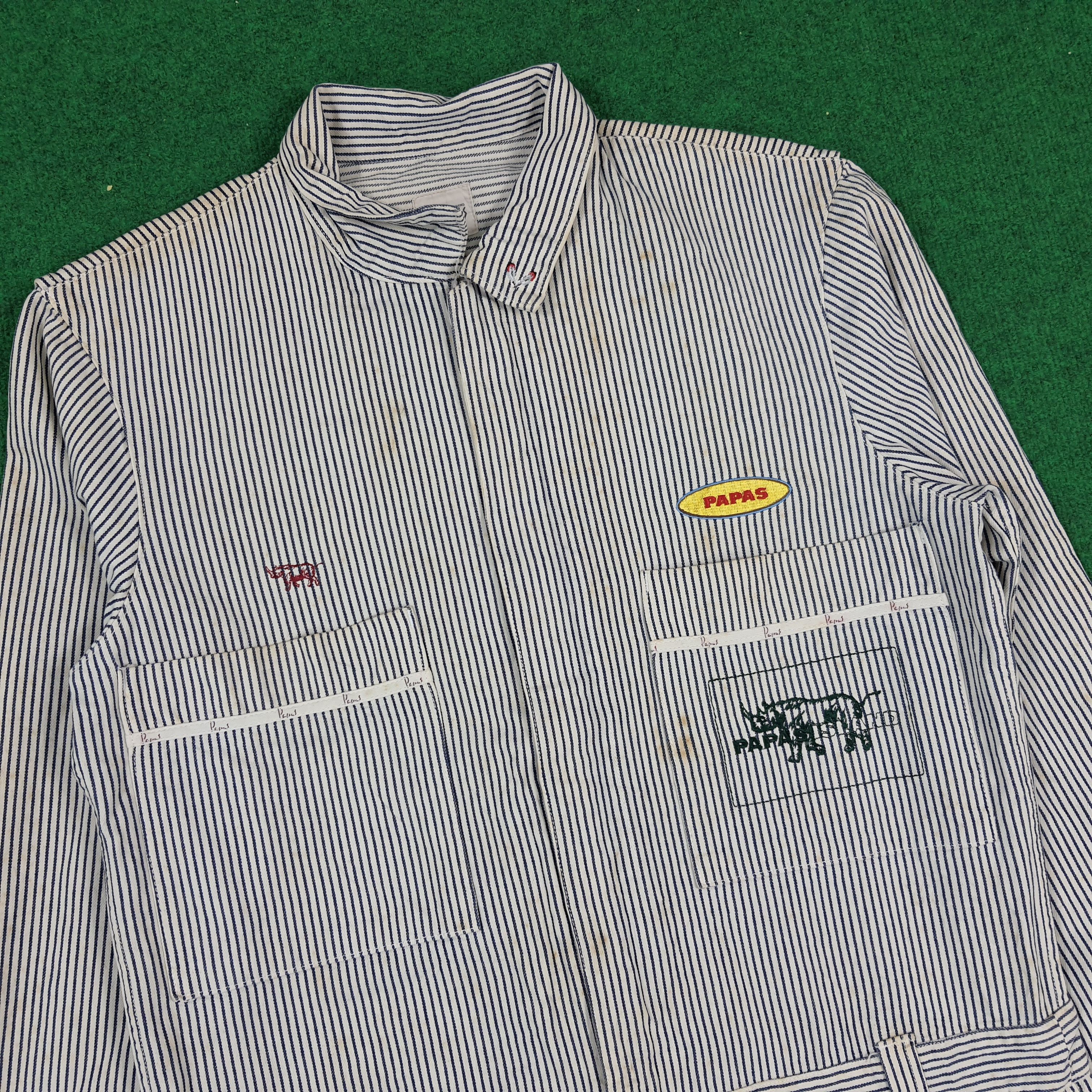 Japanese Brand Vintage PAPAS Stripe Custom Hysteric Coverall C302N19 Size US M / EU 48-50 / 2 - 4 Thumbnail