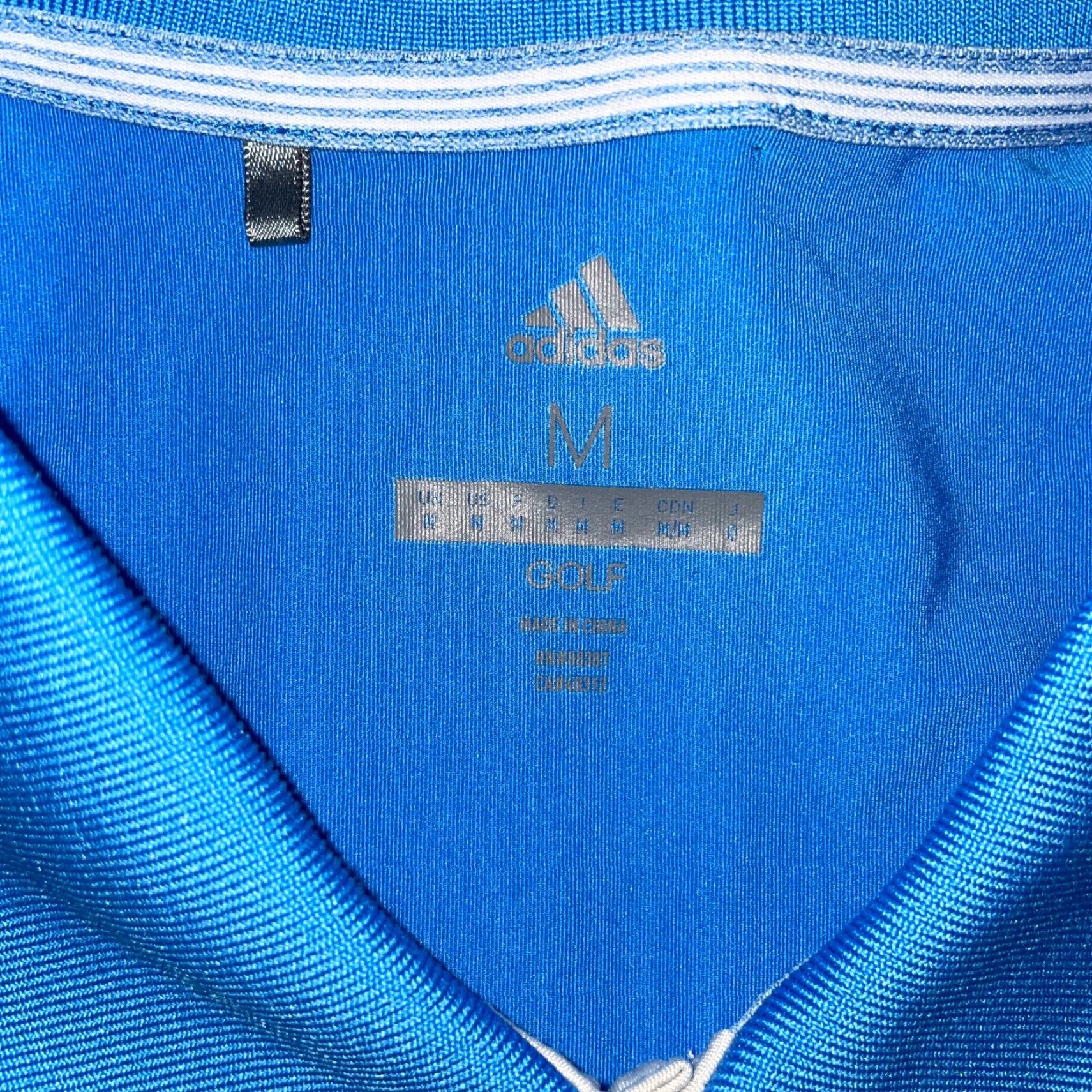 Adidas Adidas Golf Polo Shirt Mens M Blue Striped Polo Shirt Golf M Adidas Blue Striped Polo Shirt Mens M Size US M / EU 48-50 / 2 - 3 Thumbnail